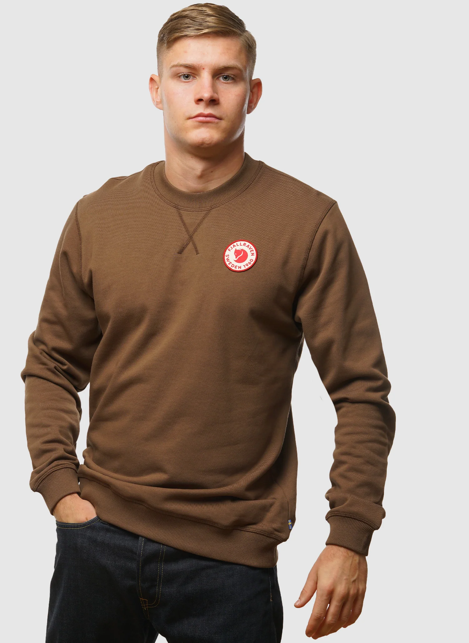 1960 Logo Badge Sweatshirt - Dark Oak - Image 4
