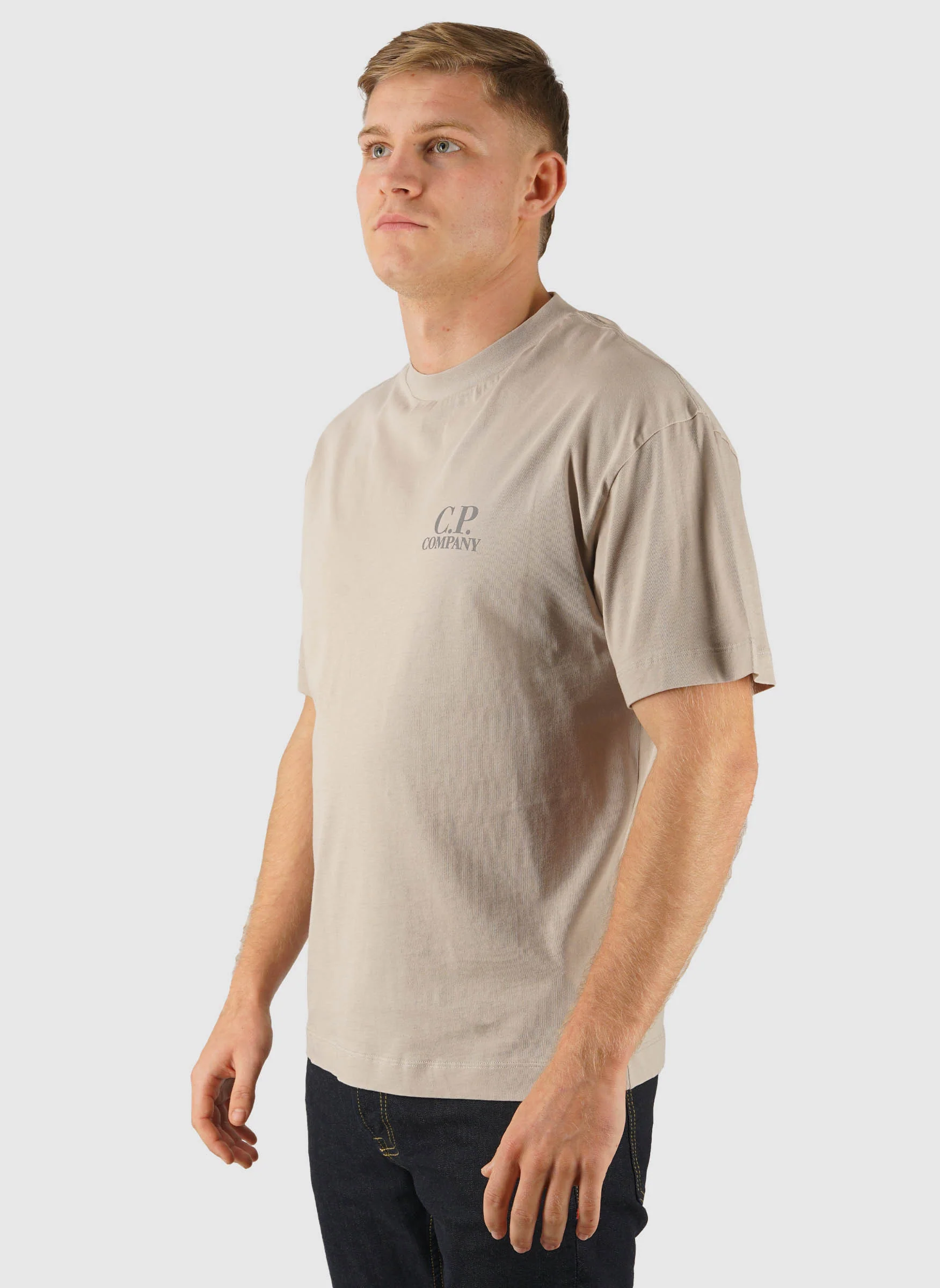 30/1 Logo Jersey T-Shirt - Dove - Image 3