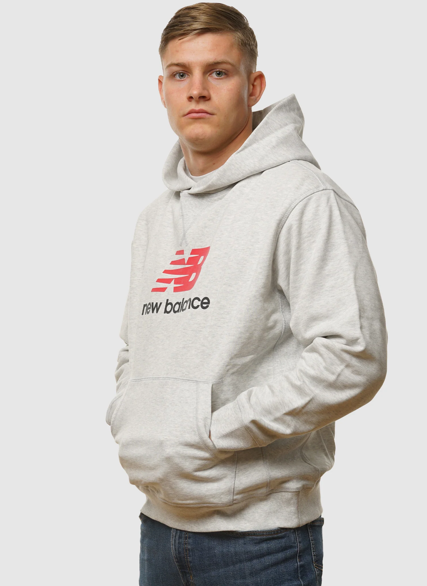 Athletics French Terry Logo Hoodie - Grey - Image 3