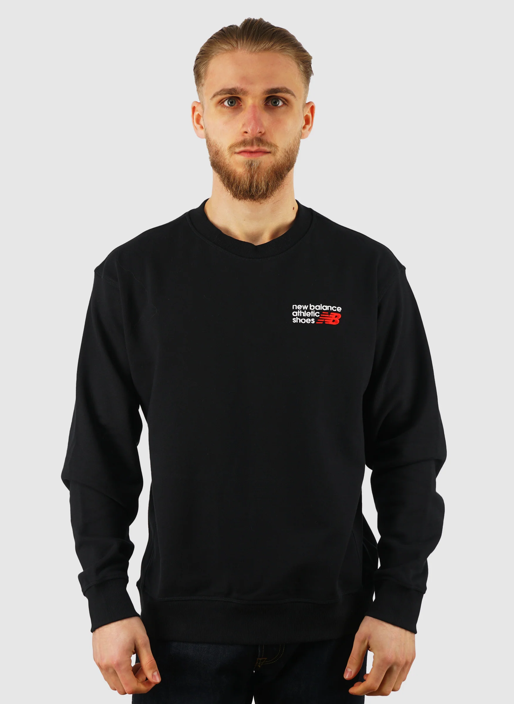 Athletics Premium Logo Crew Sweatshirt - Black - Image 2
