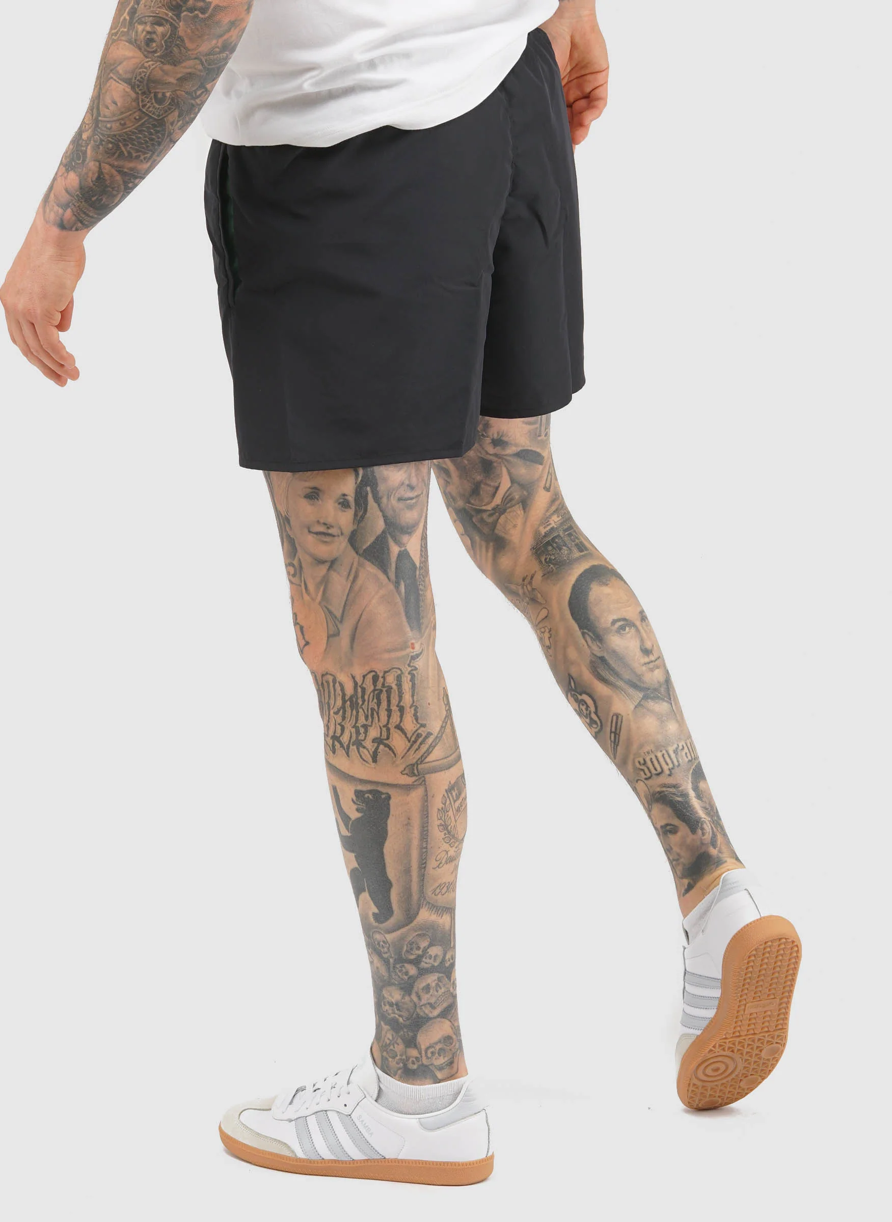 Badeshorts - Black/Green - Image 3