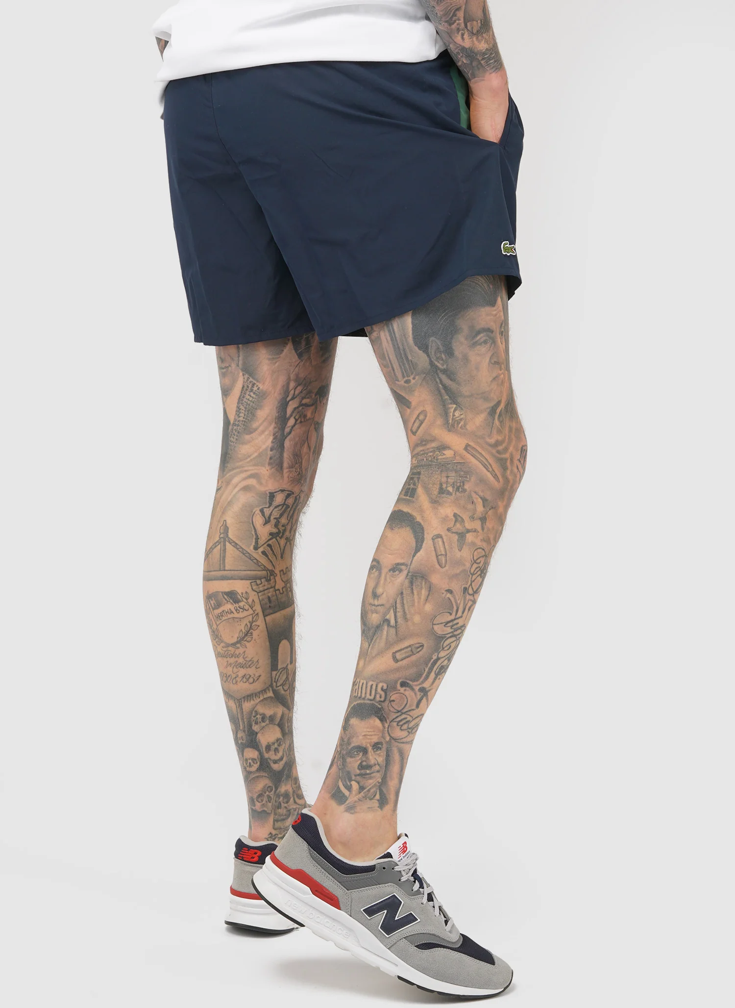 Badeshorts - Navy/Green - Image 3