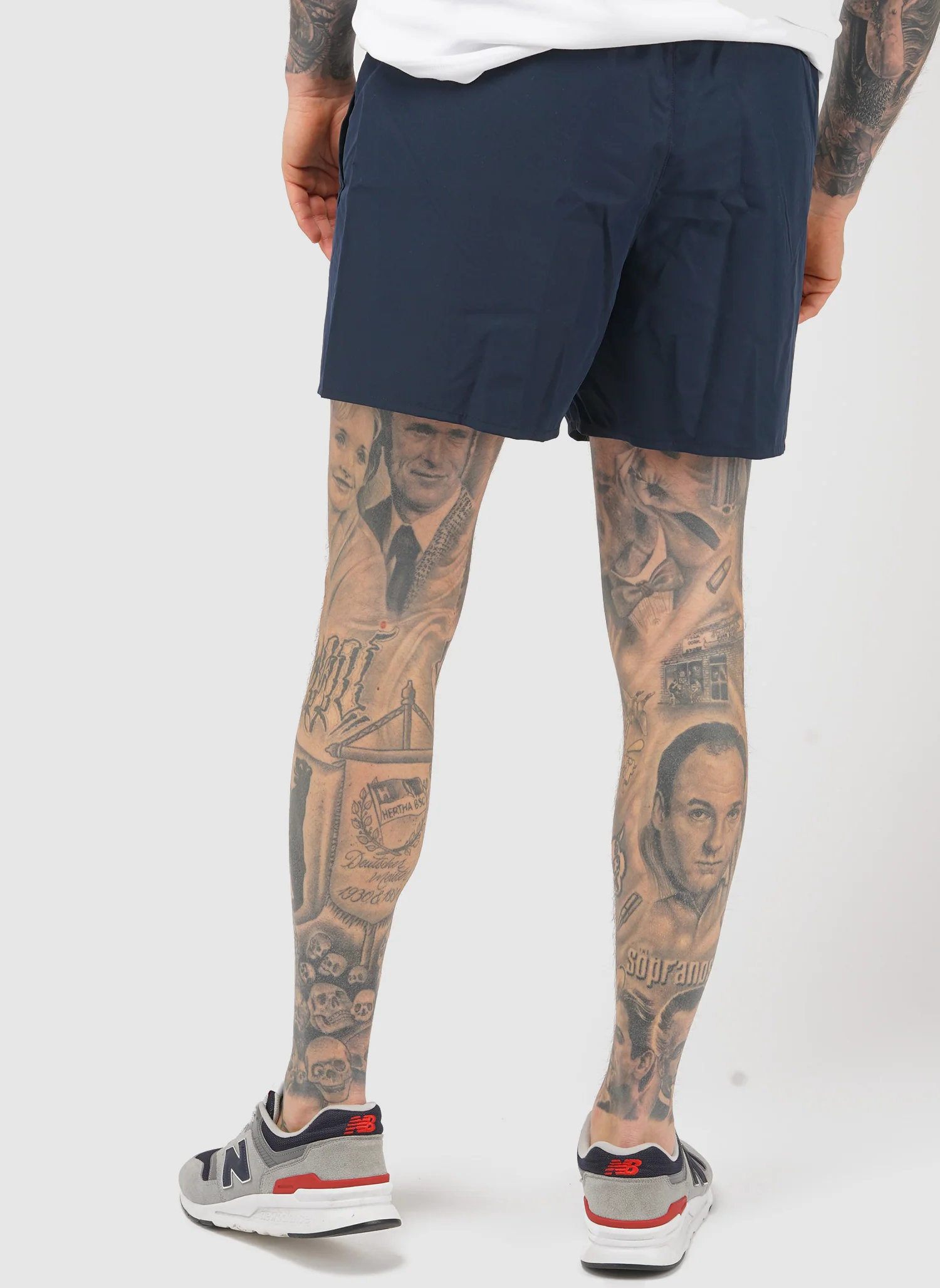 Badeshorts - Navy/Green - Image 4