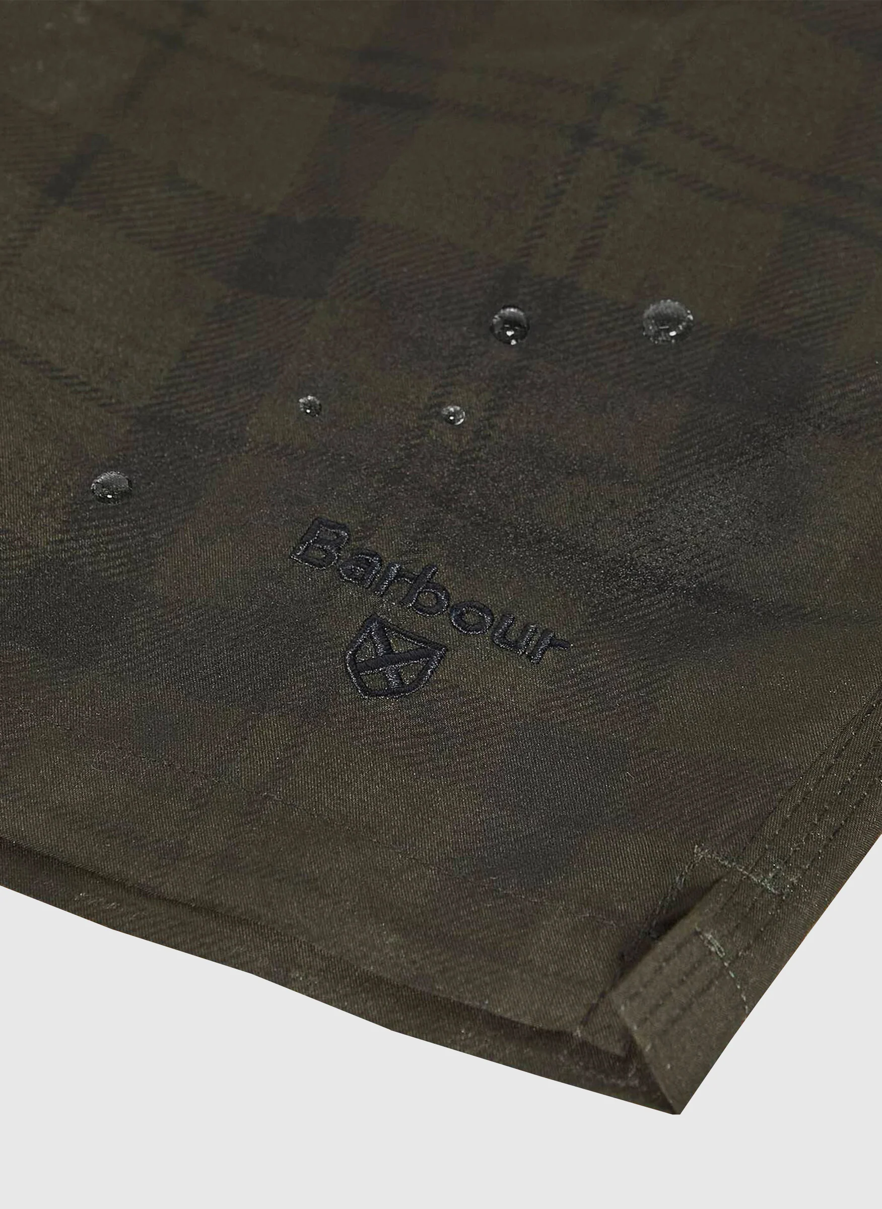 Barbour Water Reactive Tartan Short - Olive - Image 3