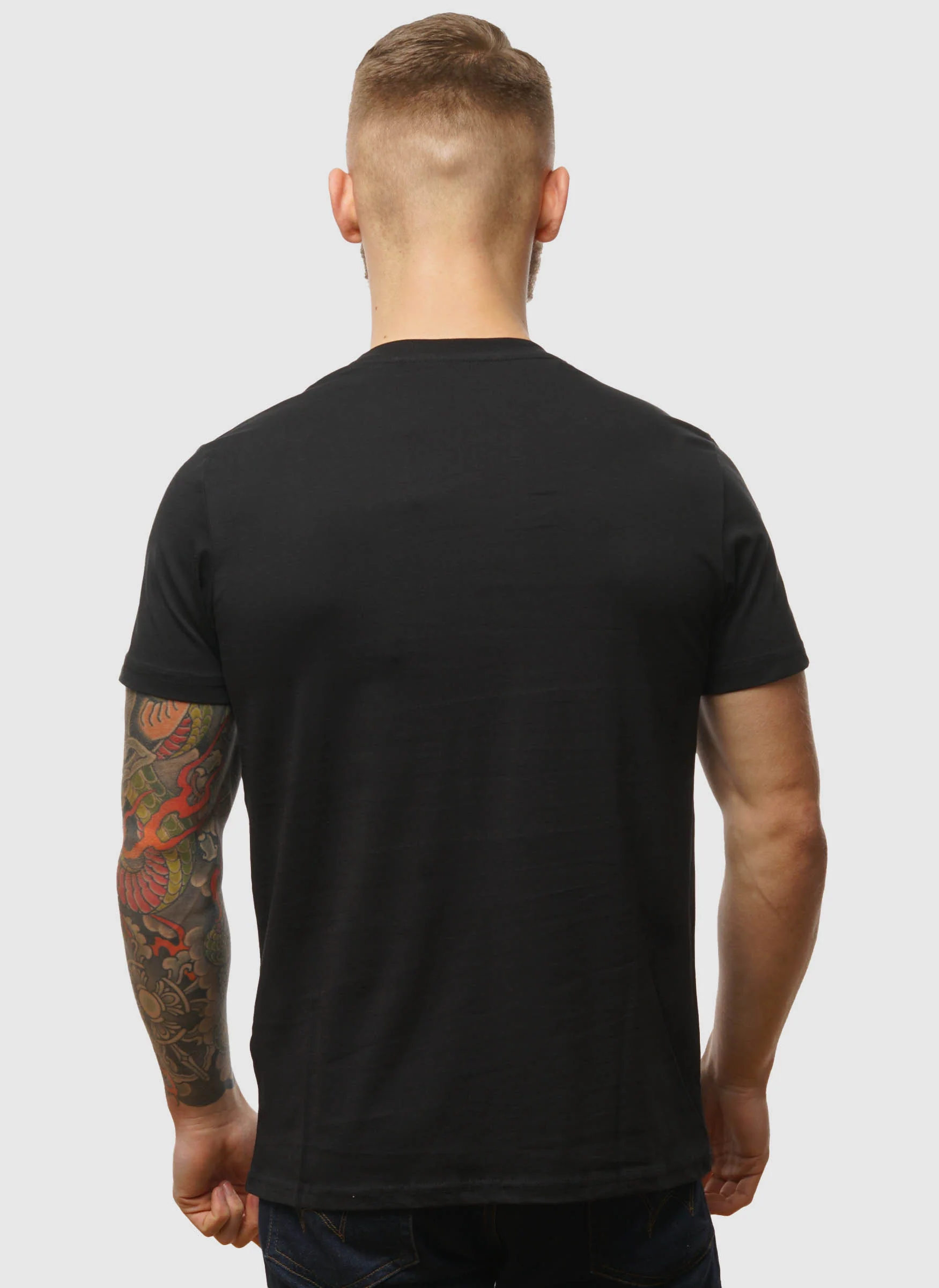 Basic Medium Logo T-Shirt - Black - Image 4
