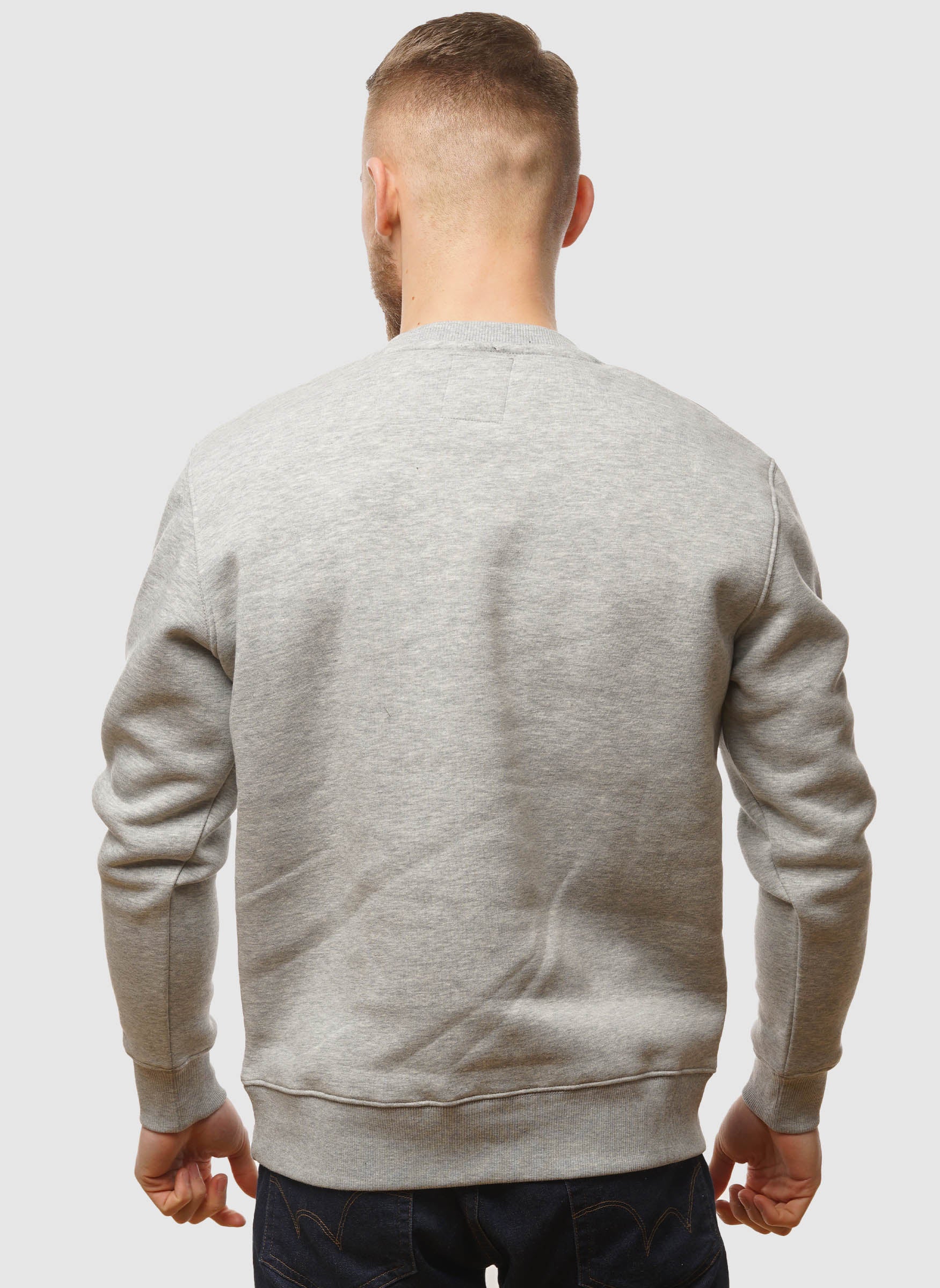 Basic Small Logo Sweatshirt - Grey Heather - Image 4