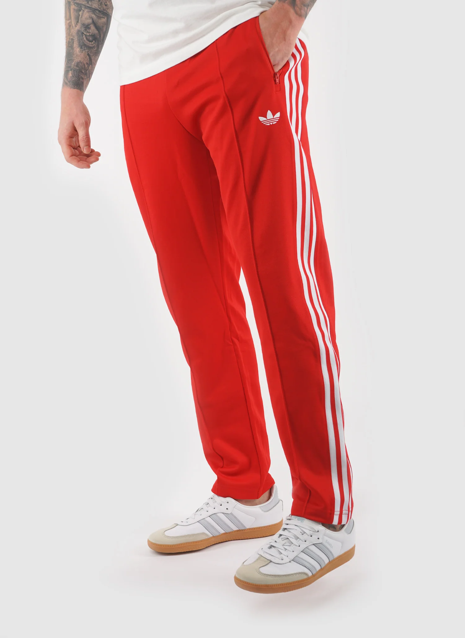 Classic Trackpant - Red/White - Image 3