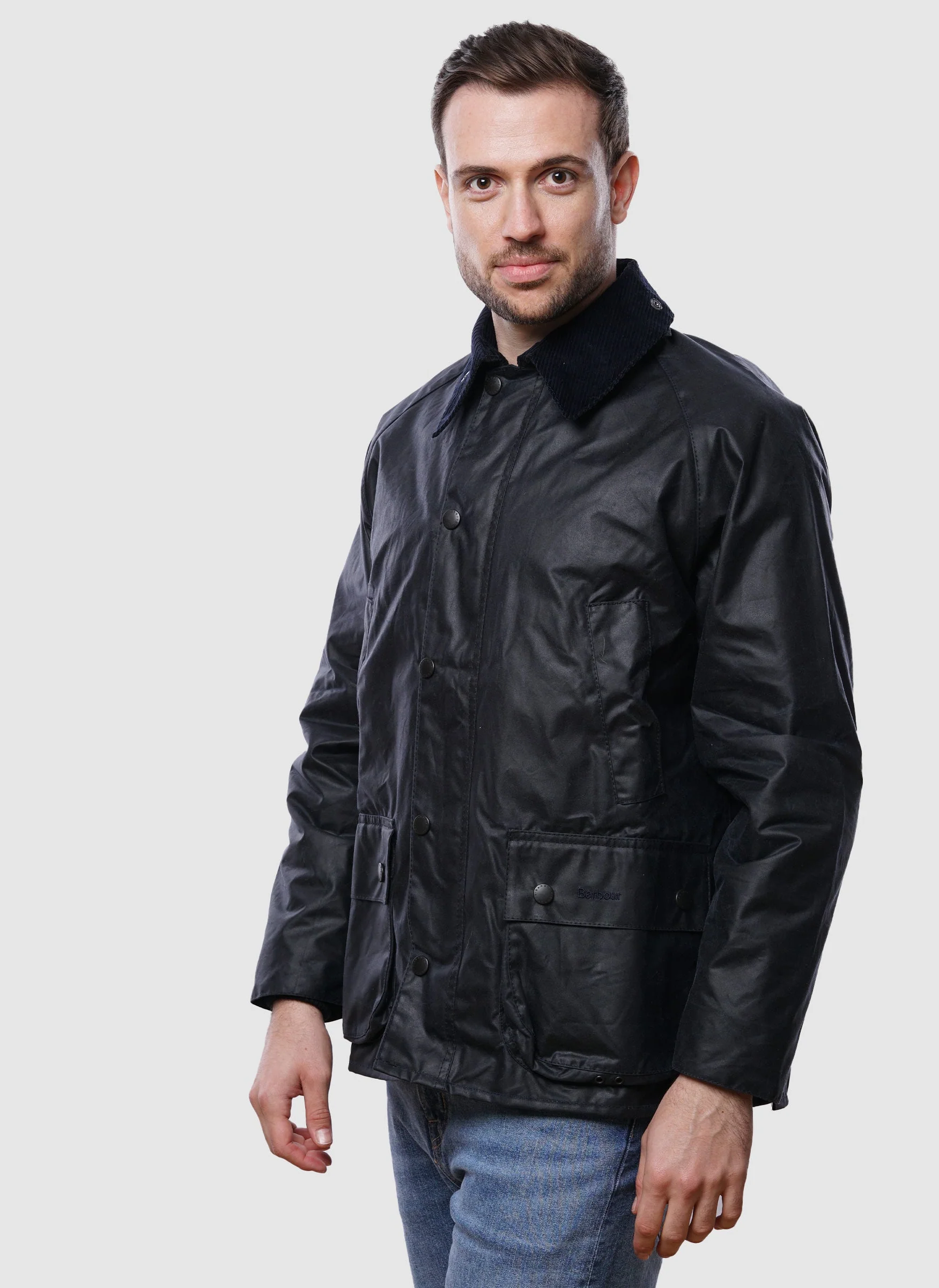 Bedale Wax Jacket - Navy - Image 3