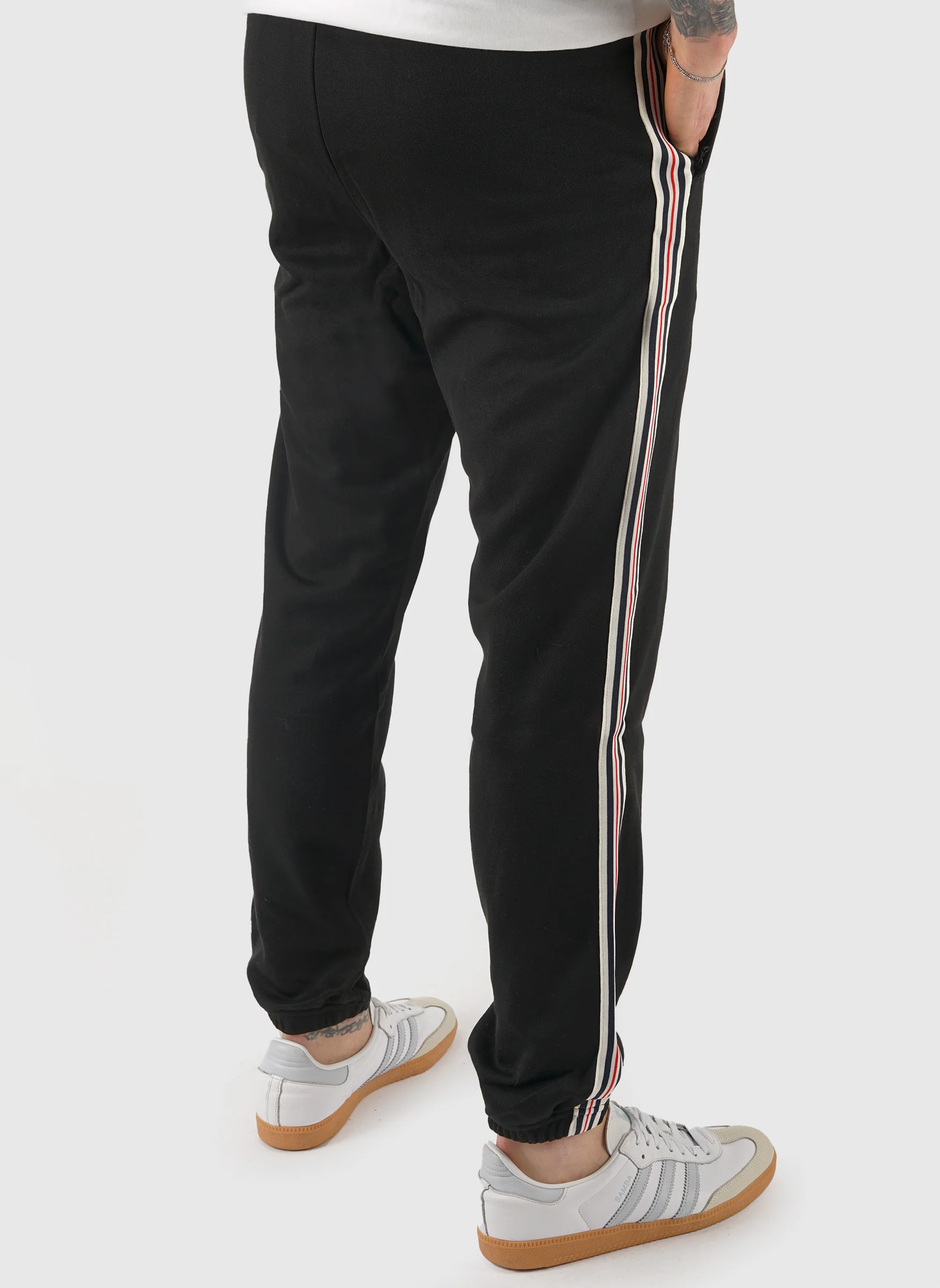 Biella Pique Trackpants - Black - Image 3