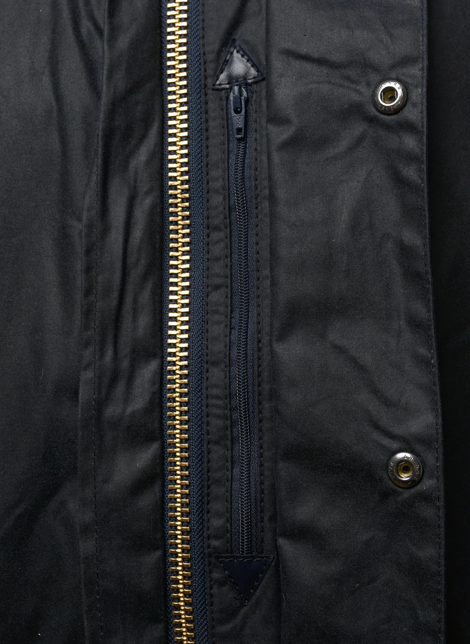 Border Waxed Jacket - Navy - Image 6