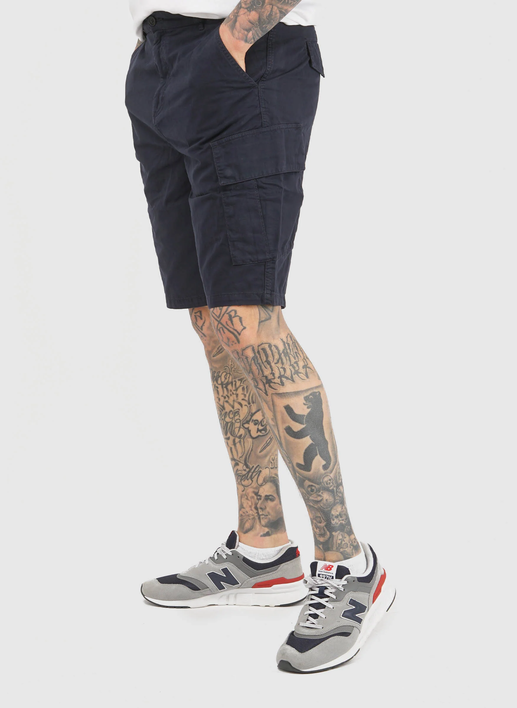 Cargo Shorts - Dark Navy - Image 3