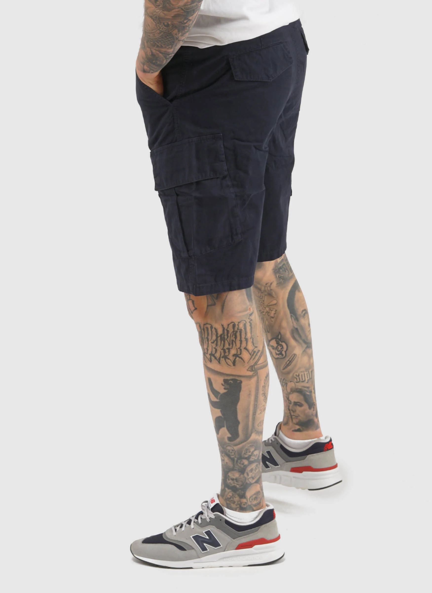 Cargo Shorts - Dark Navy - Image 4