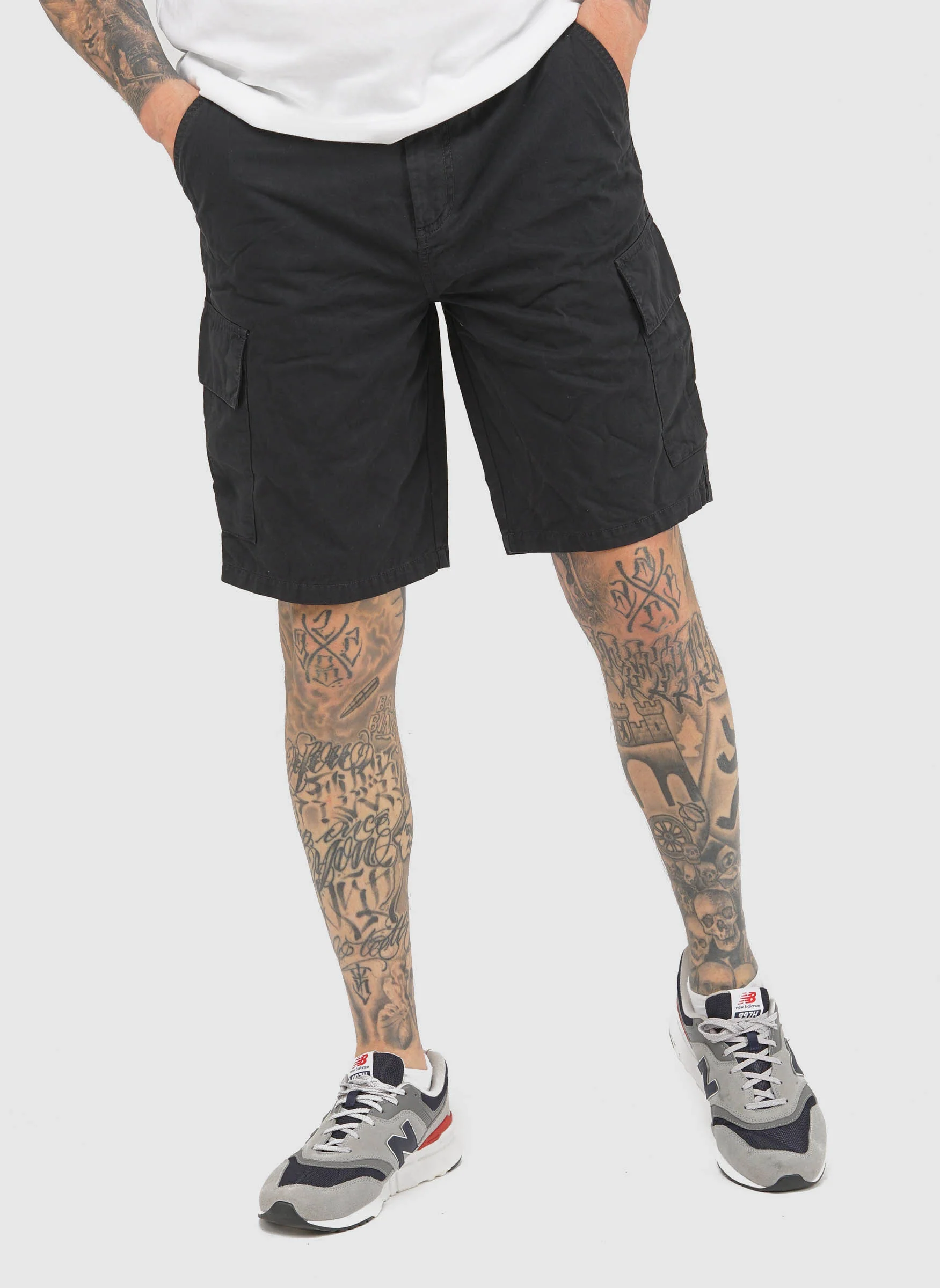 Cargo Shorts - Jet Black - Image 4