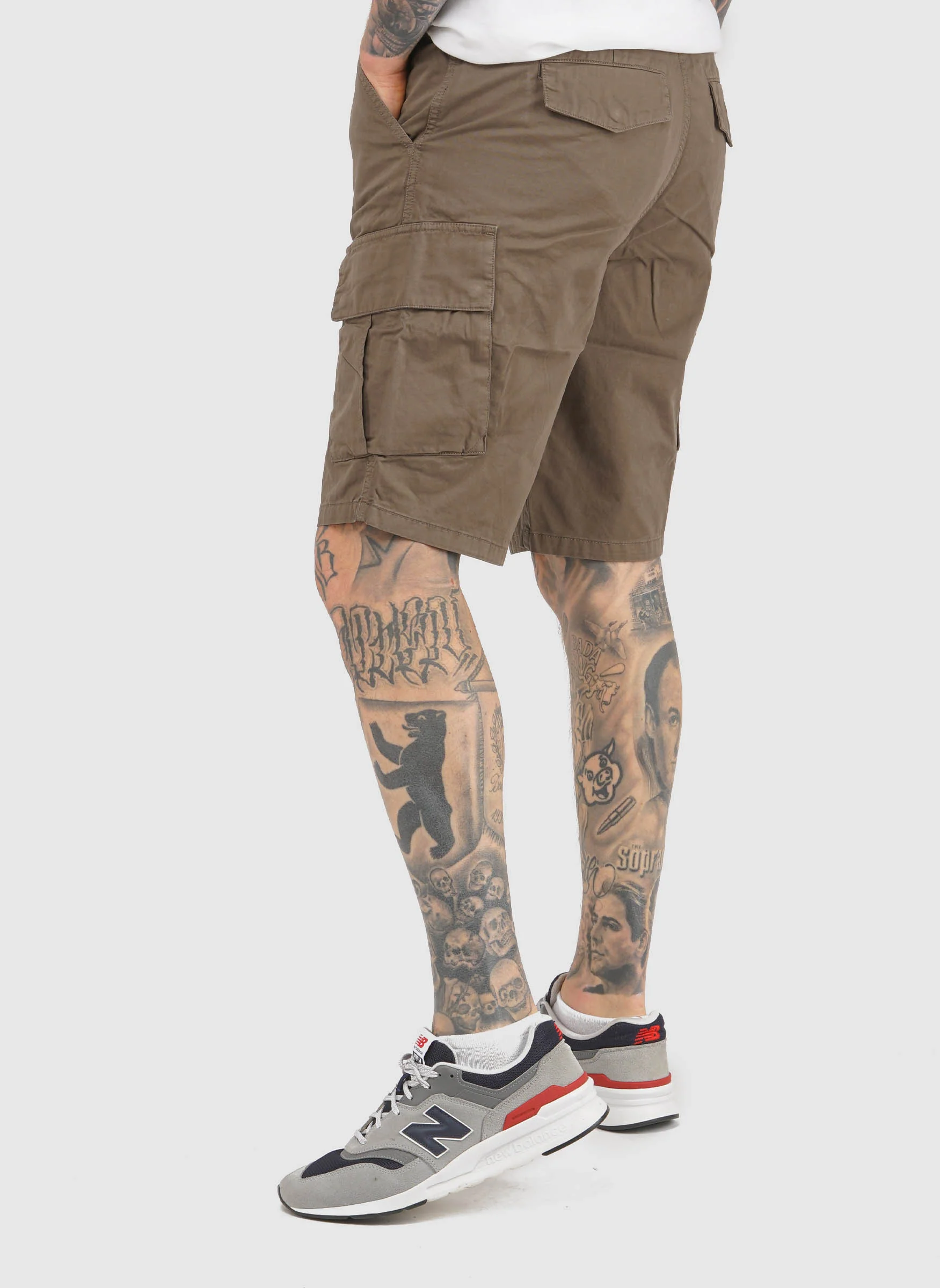 Cargo Shorts - Khaki Ash - Image 4