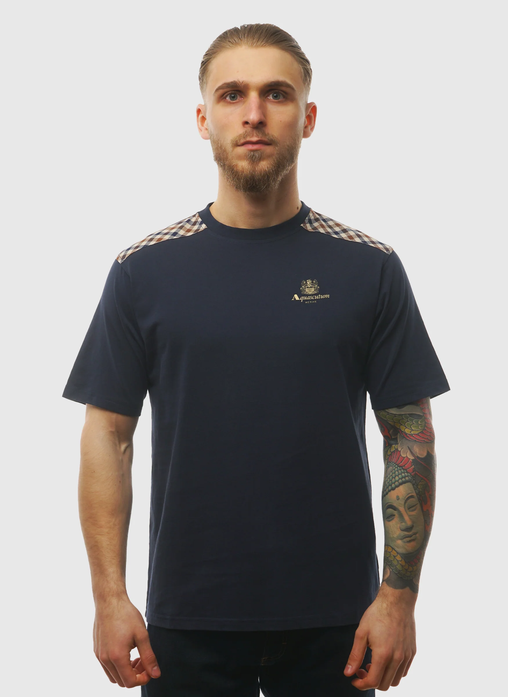 CC Shoulder T-Shirt - Navy - Image 2