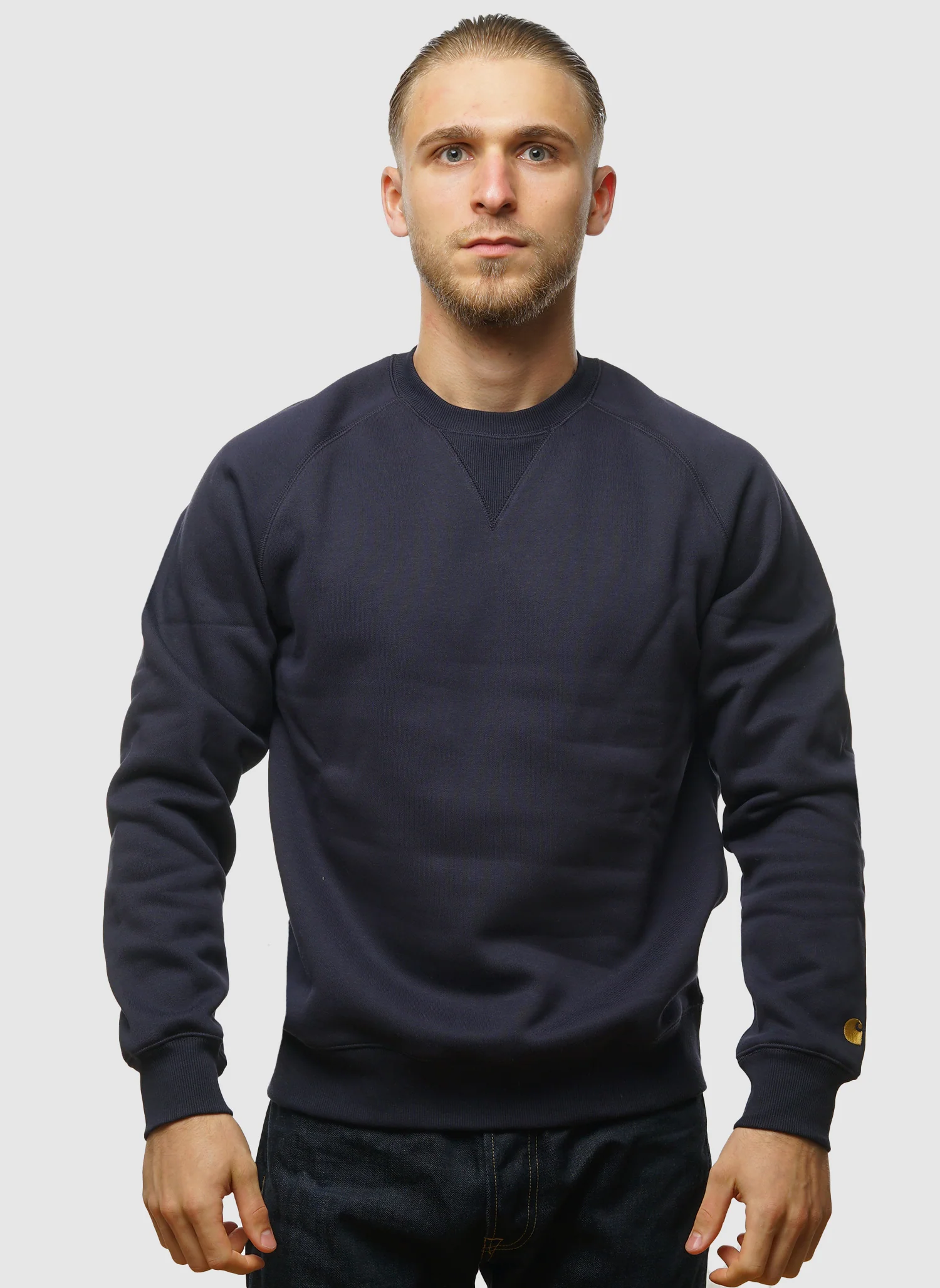 Chase Sweatshirt - Dark Navy/Gold - Image 2