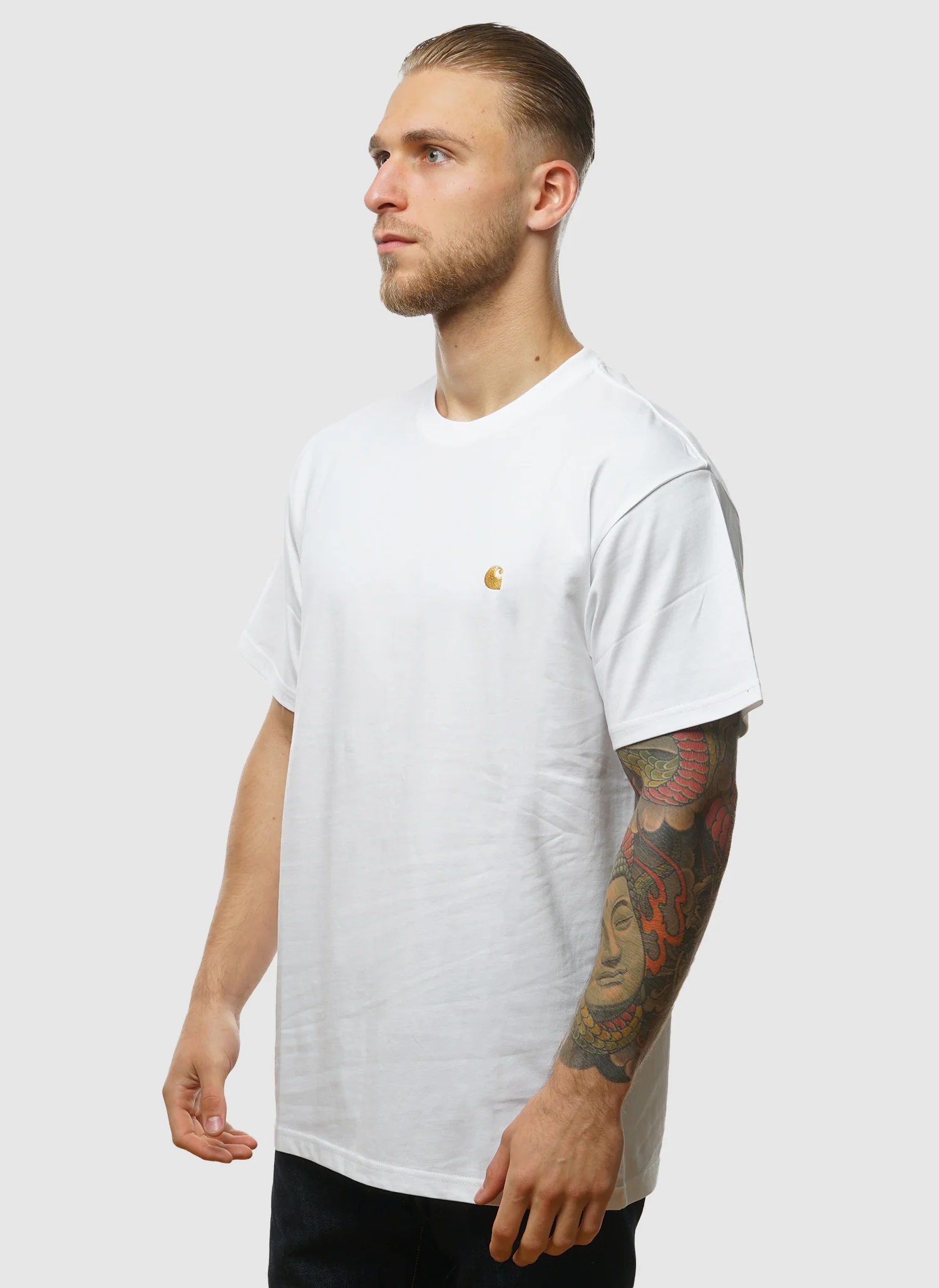 Chase T-Shirt - White/Gold - Image 3
