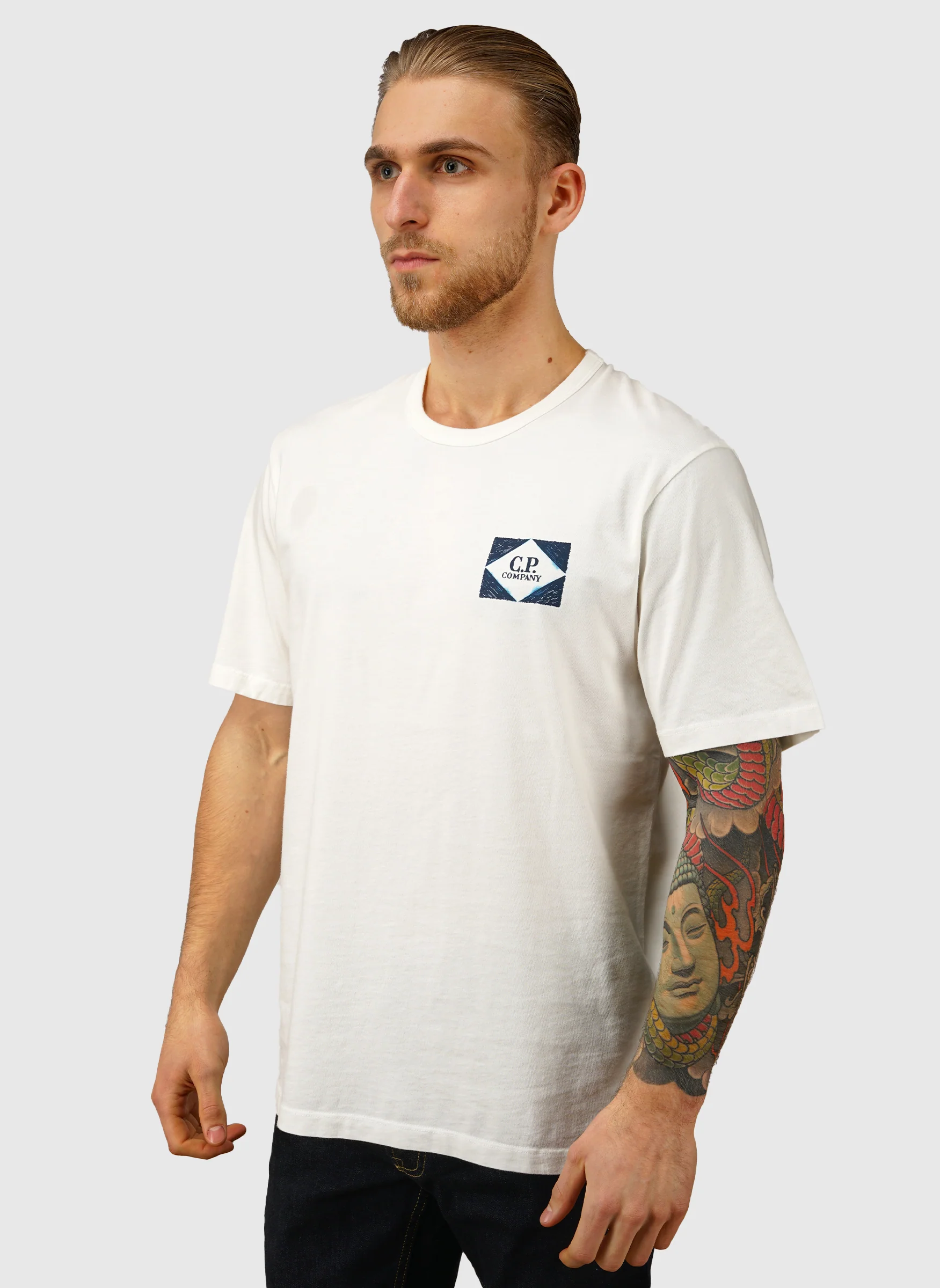 Chest Logo Jersey T-Shirt - Gauze White - Image 2