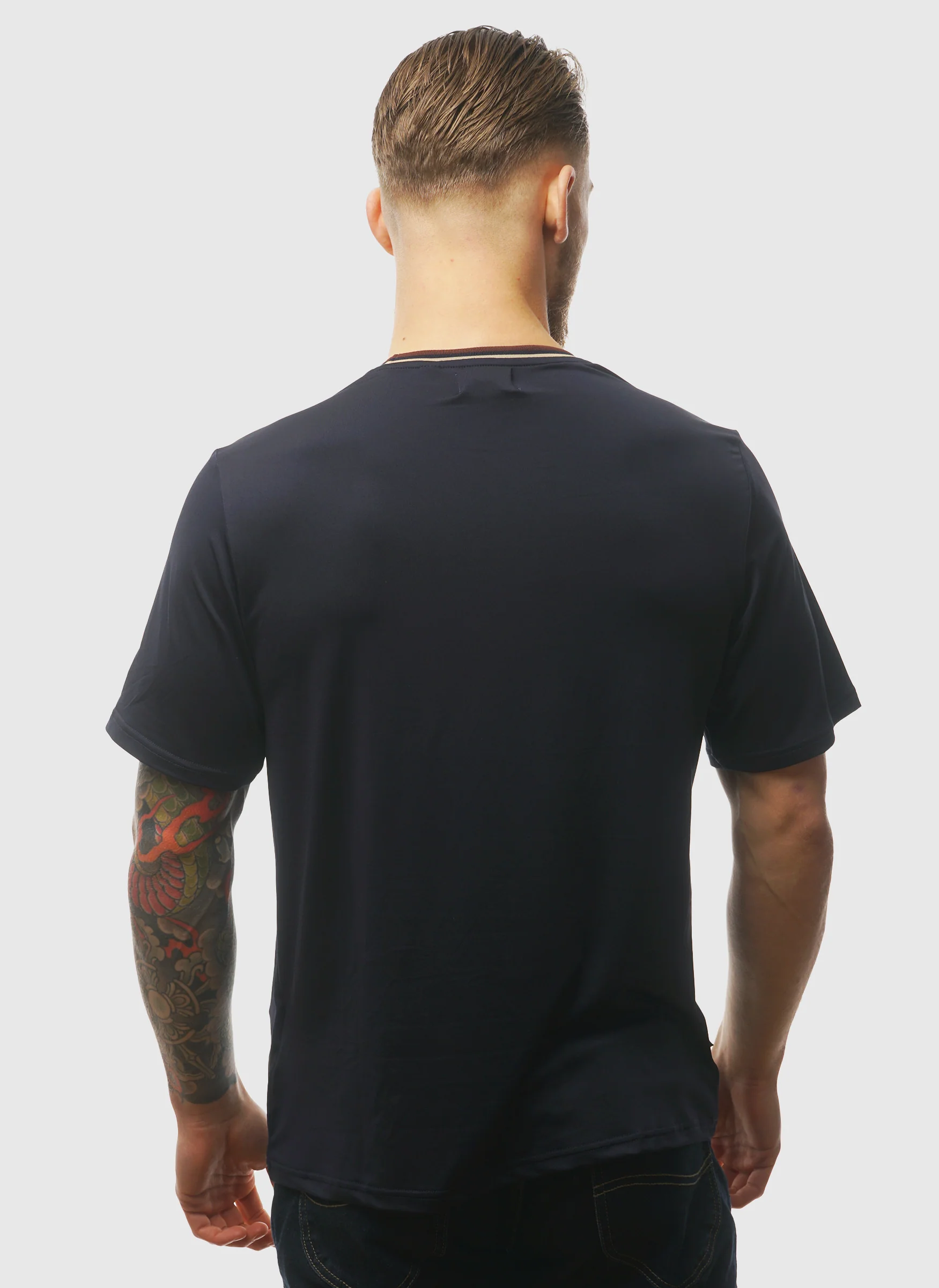 Chest Logo T-Shirt - Navy - Image 4