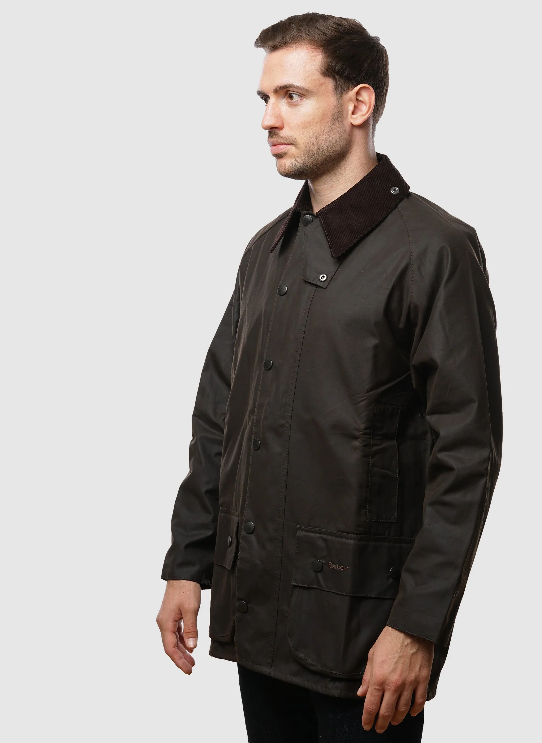 Classic Beaufort Wax Jacket - Olive - Image 3