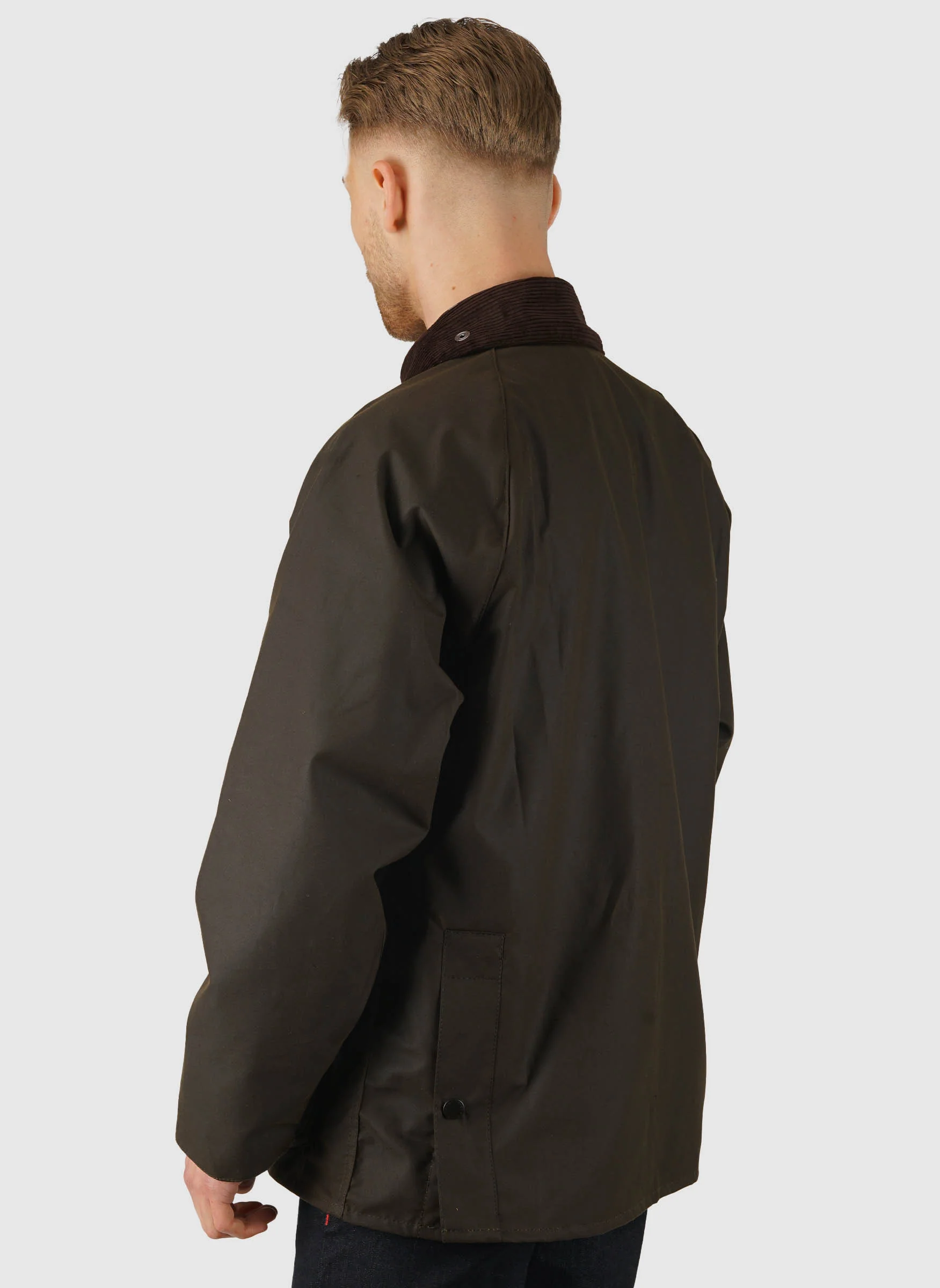 Classic Bedale Wax Jacket - Olive - Image 5