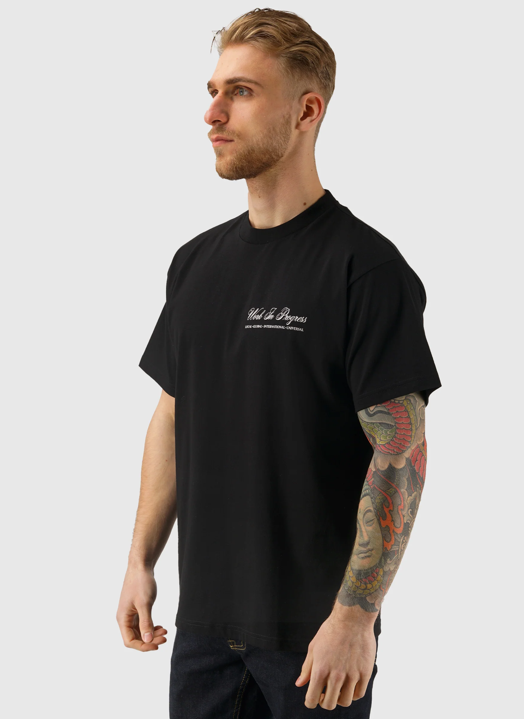 Cloud Heart T-Shirt - Black - Image 3