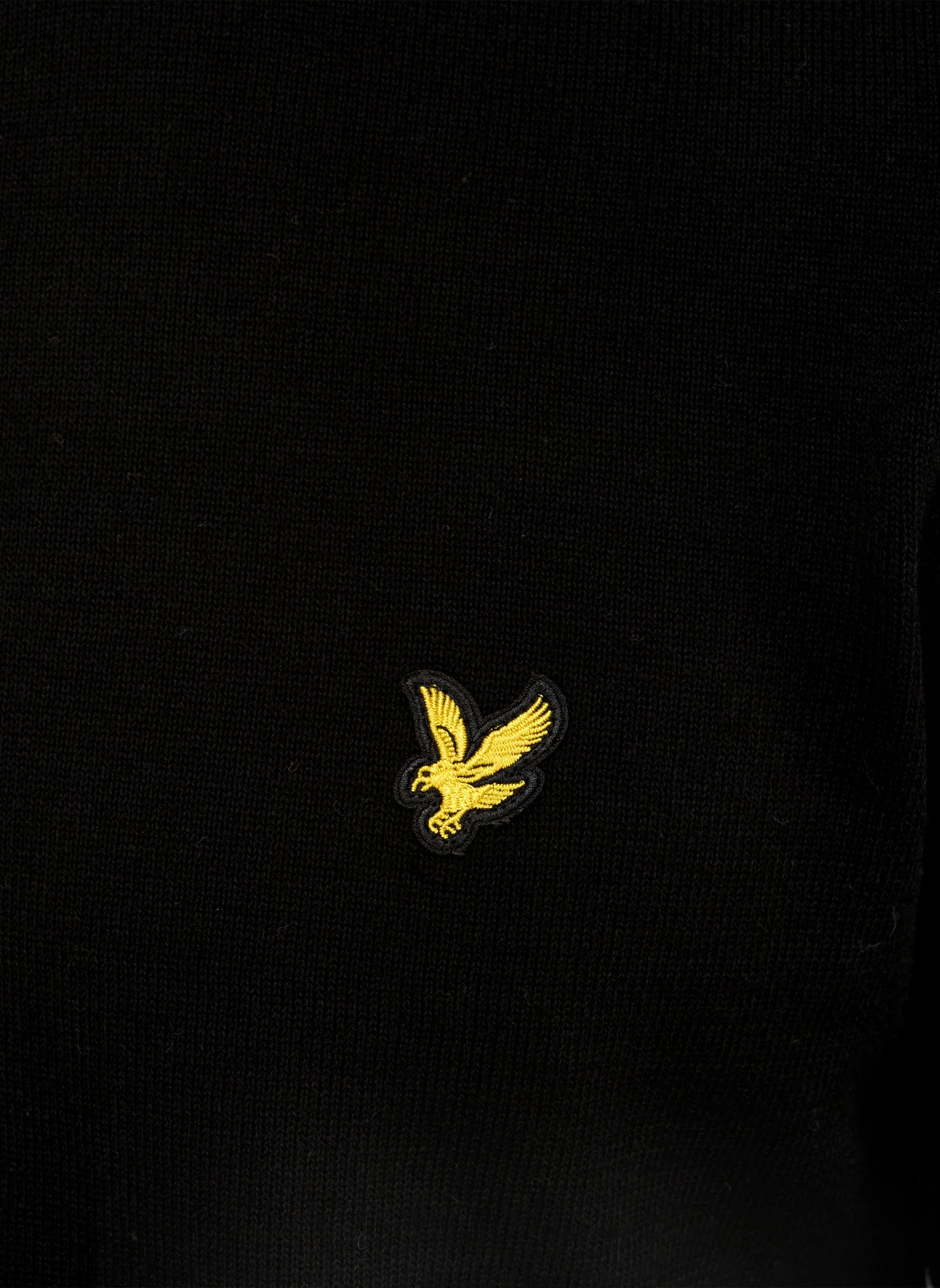 Cotton Crew Neck Jumper - Jet Black - Image 3