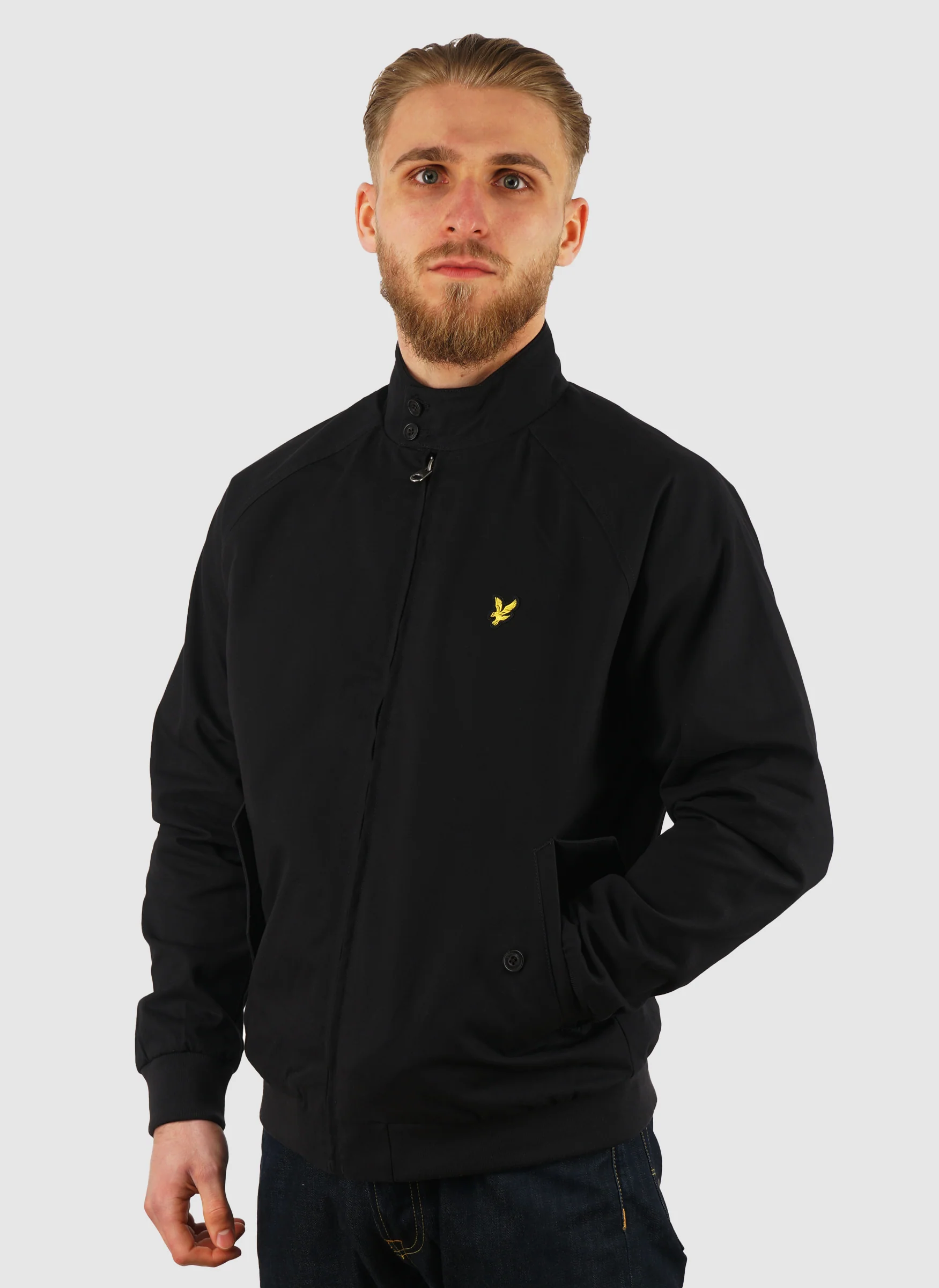 Cotton Harrington Jacket - Jet Black - Image 2