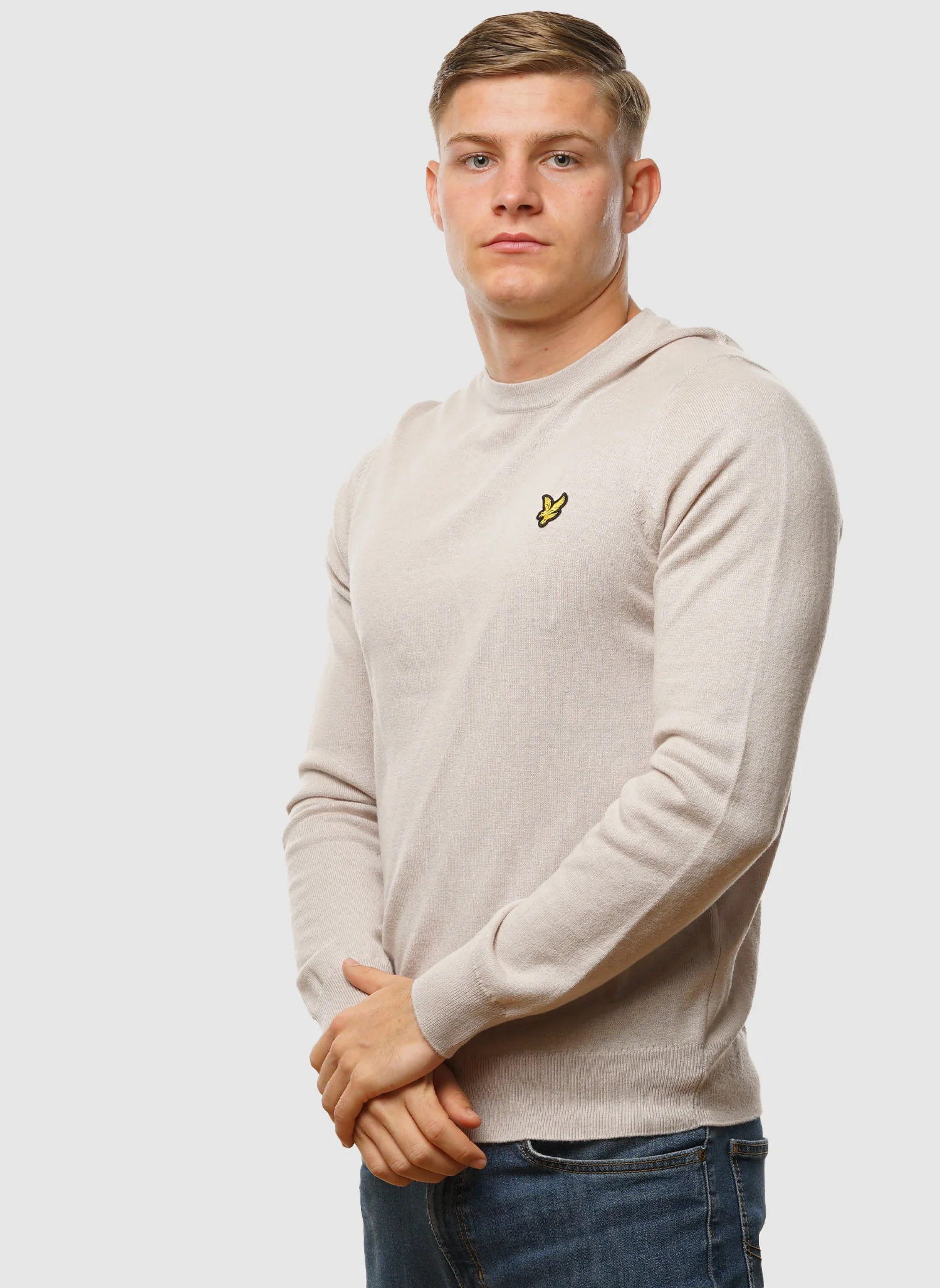 Cotton Merino 12gg Jumper - Cove - Image 3