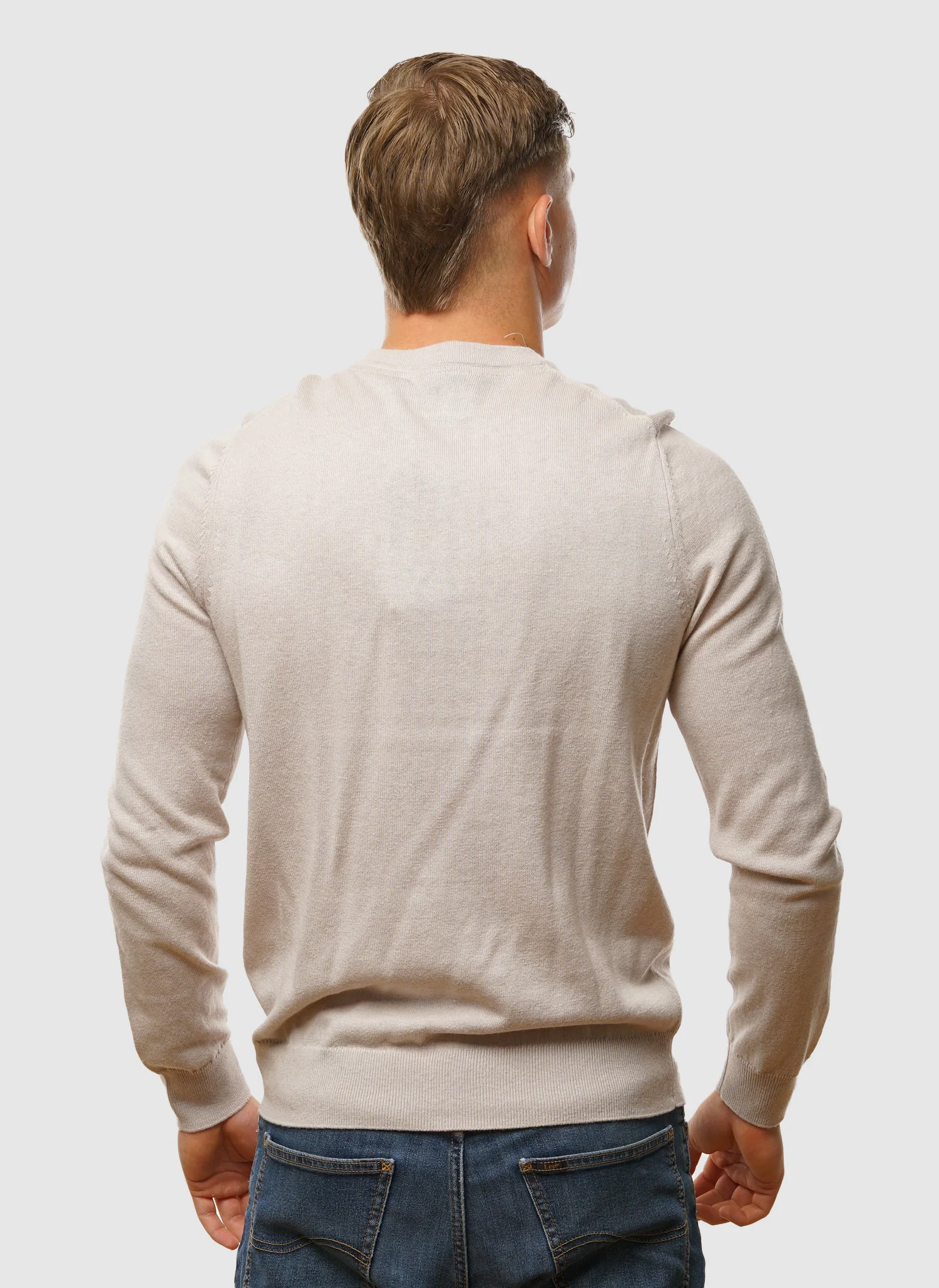 Cotton Merino 12gg Jumper - Cove - Image 4