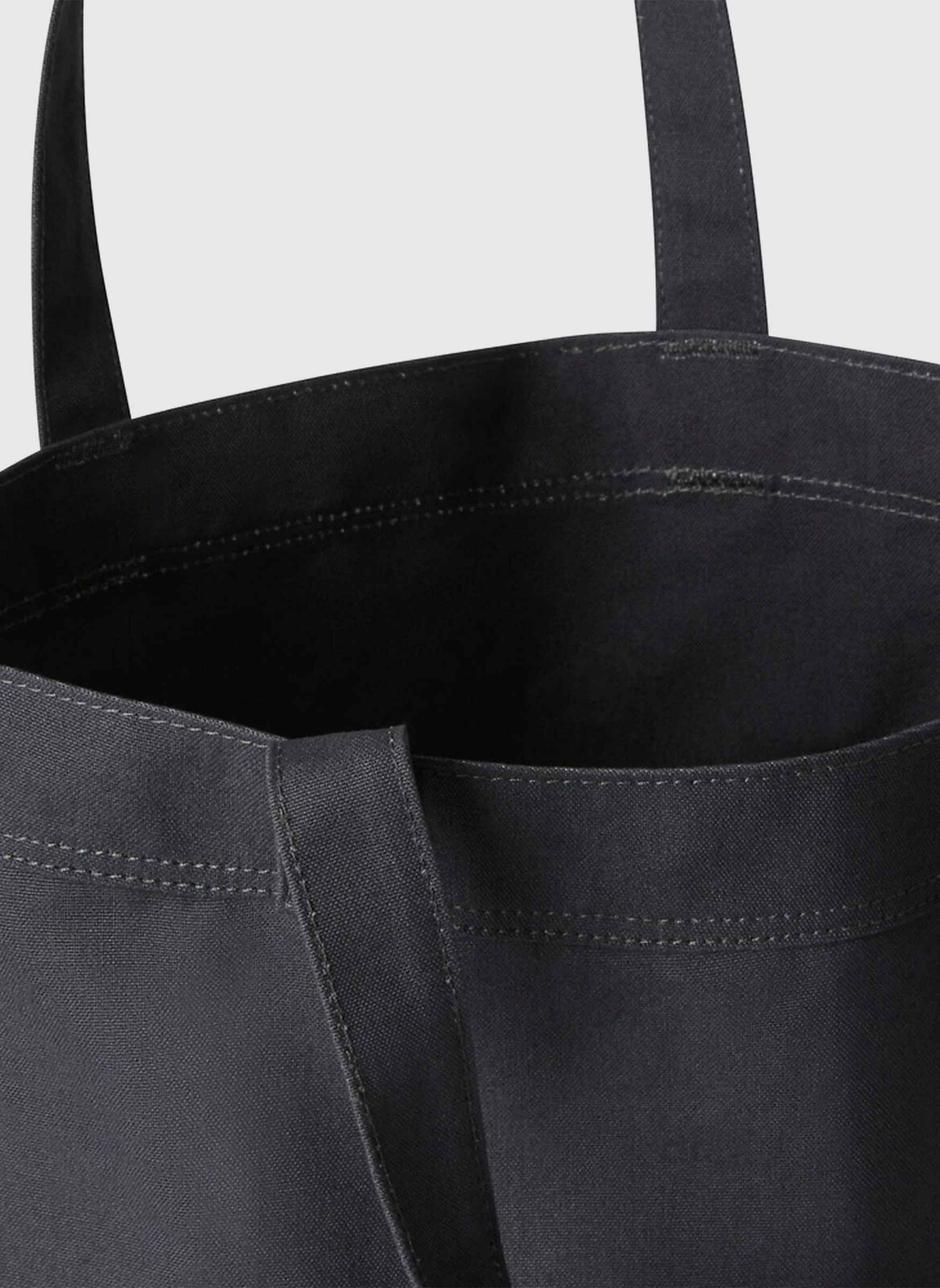 Cotton Tote Bag - Asphalt Grey/TNF White - Image 3
