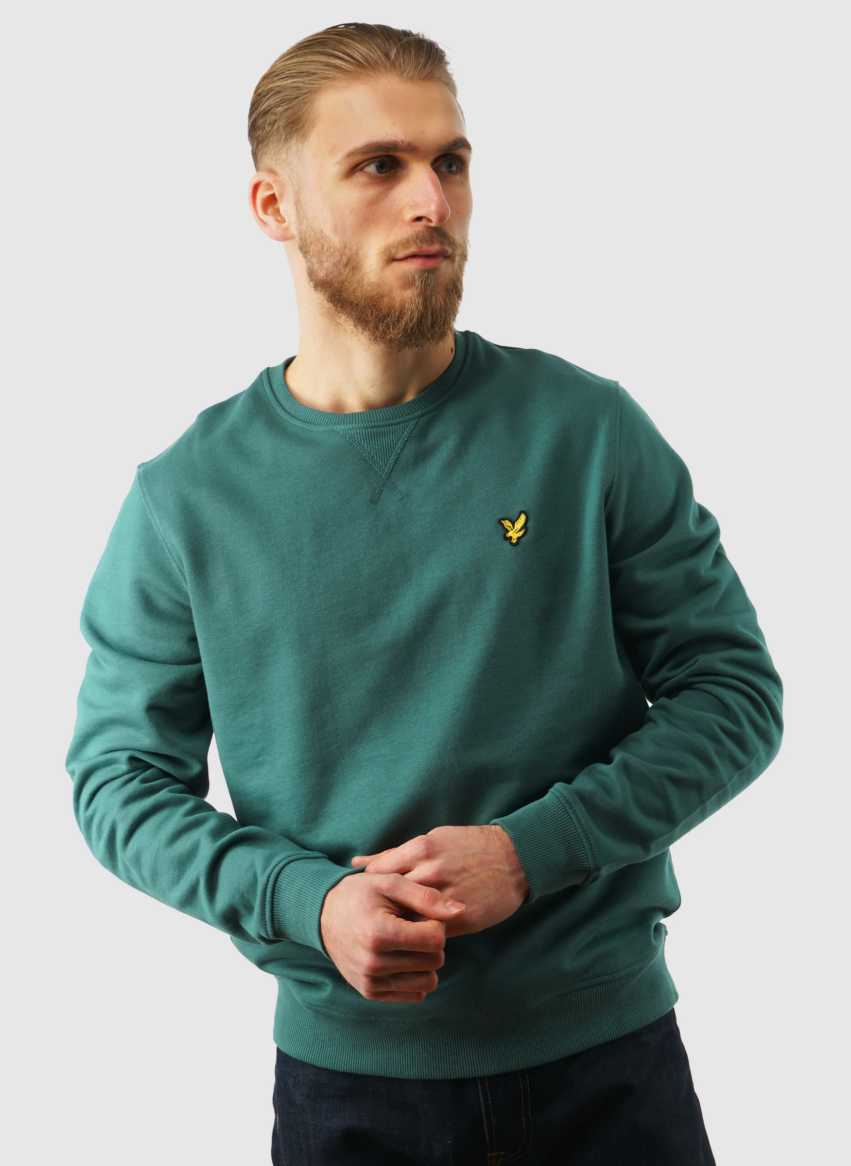 Crew Neck Sweatshirt - Everglade - Image 2