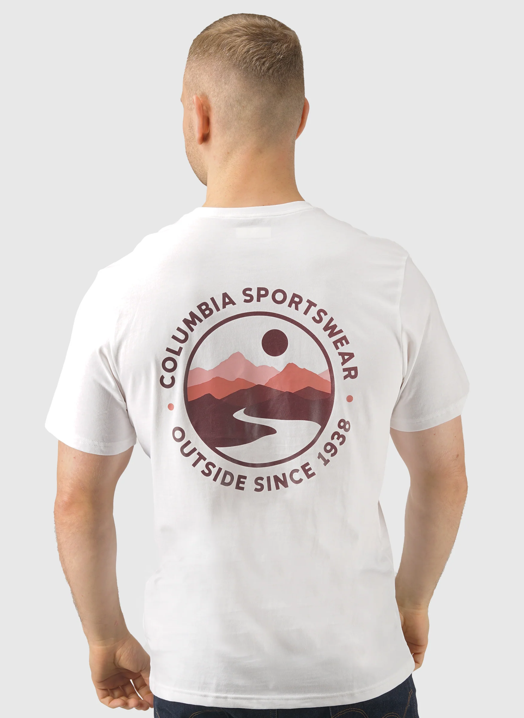 CSC Outdoor Back Graphic T-Shirt - White Scoped