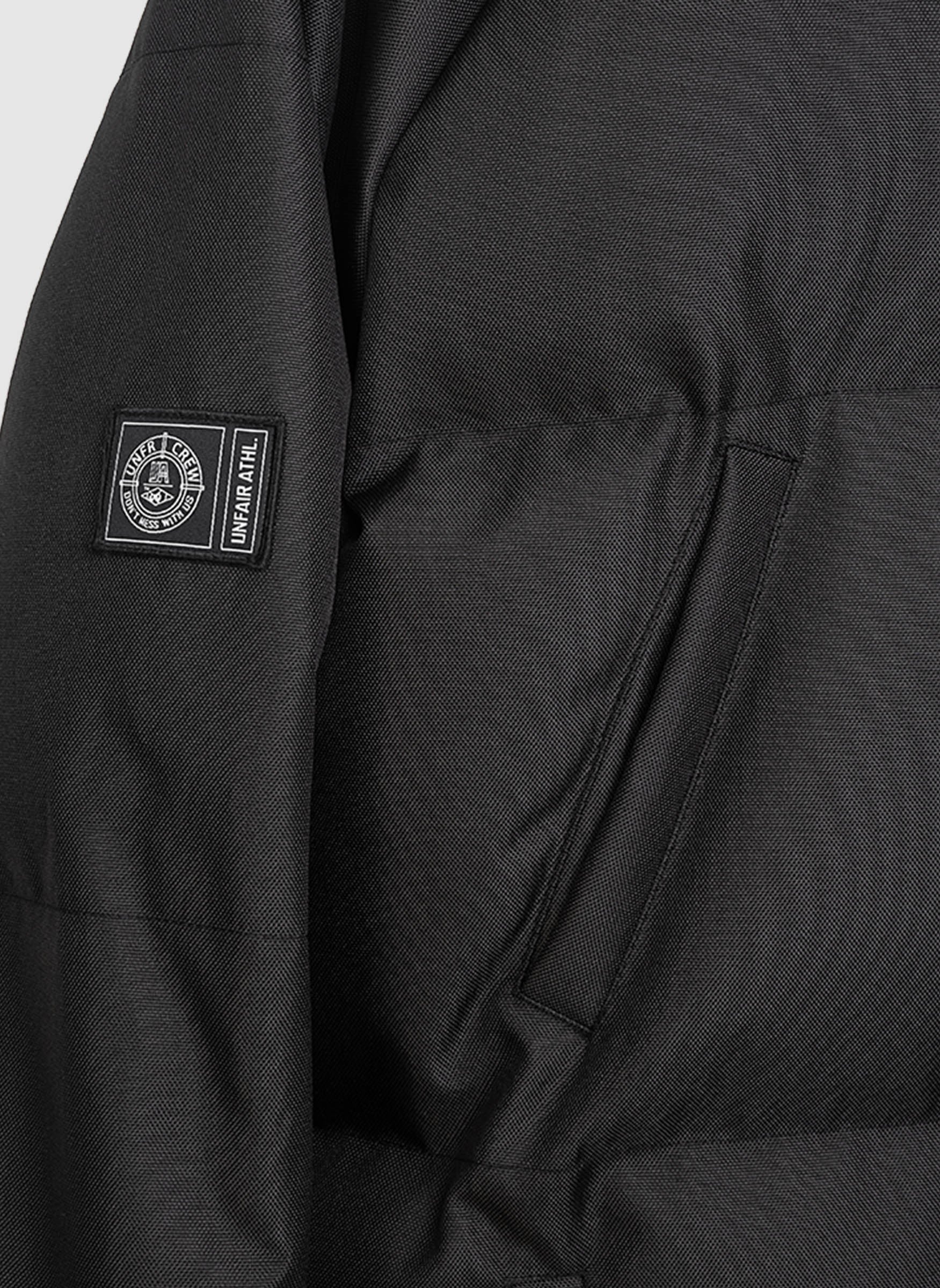 Curved Winter Jacket - Black - Image 5