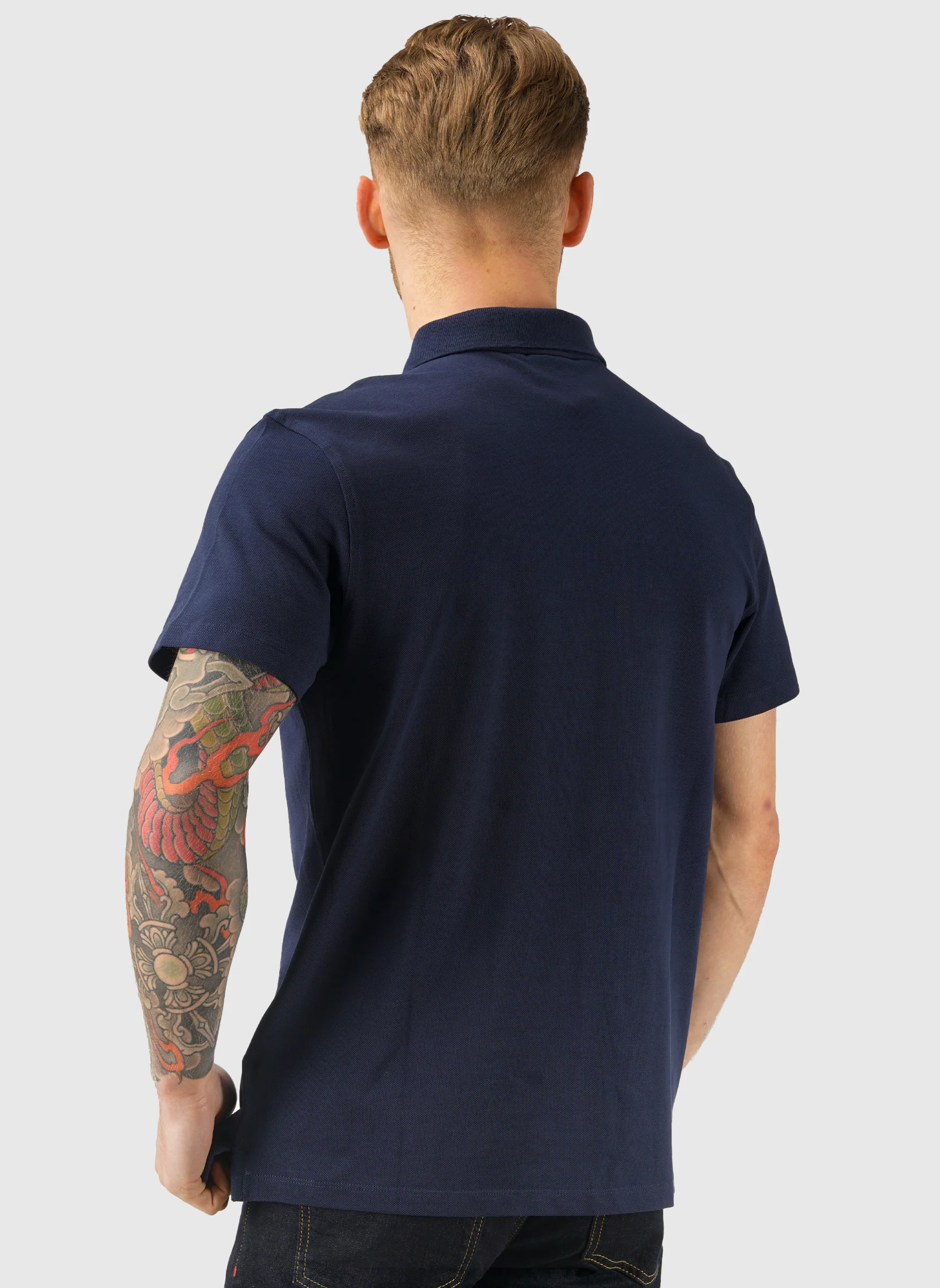 Diecimo Regular Poloshirt - Black Iris - Image 3