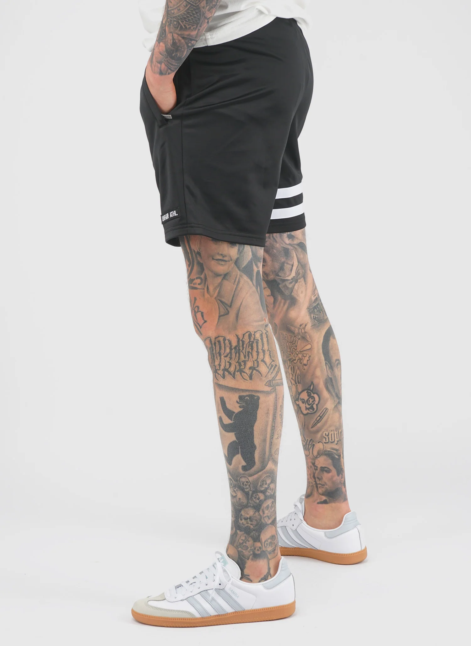 DMWU Athletic Shorts - Black - Image 3