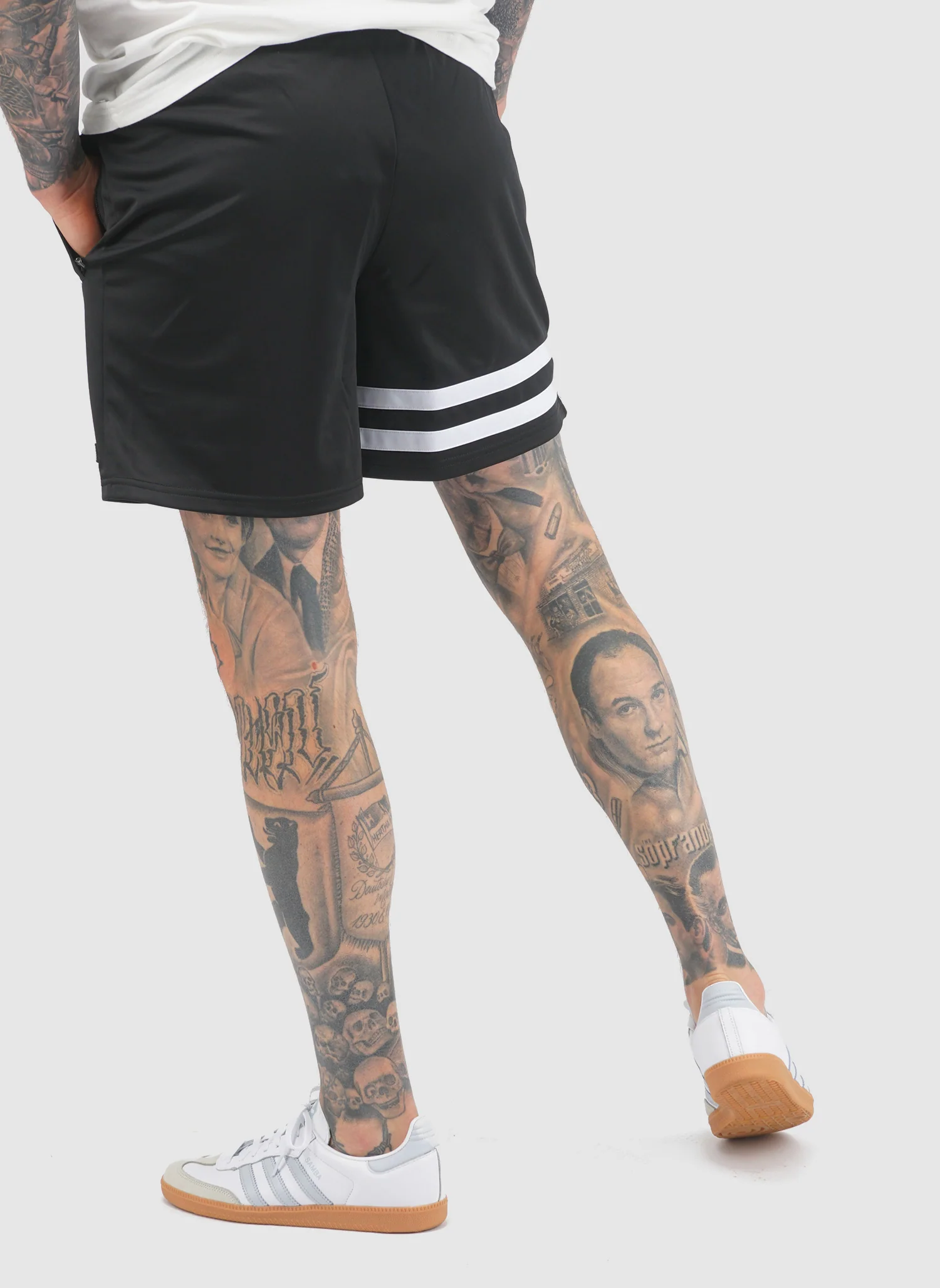DMWU Athletic Shorts - Black - Image 4