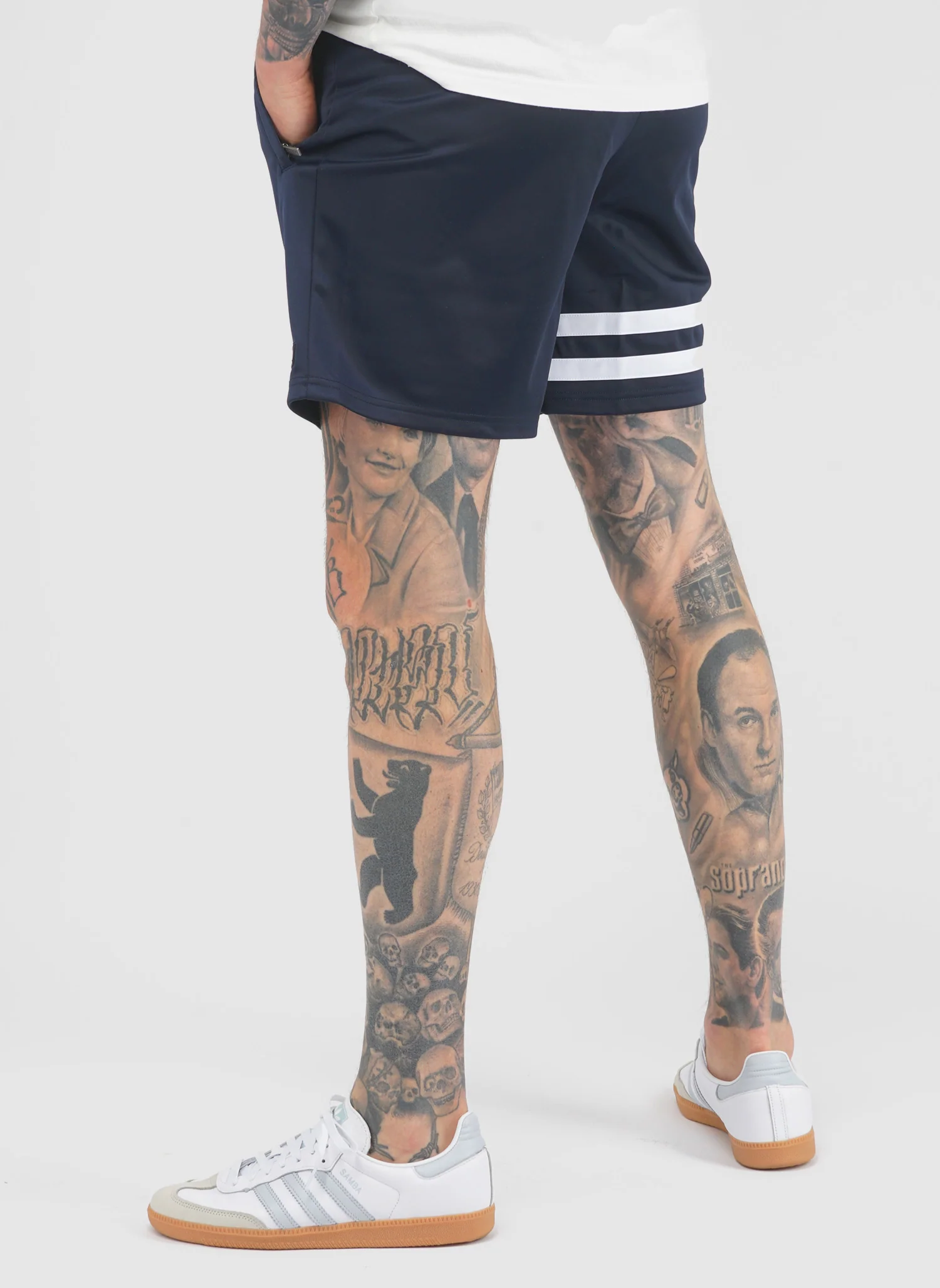 DMWU Athletic Shorts - Navy - Image 4