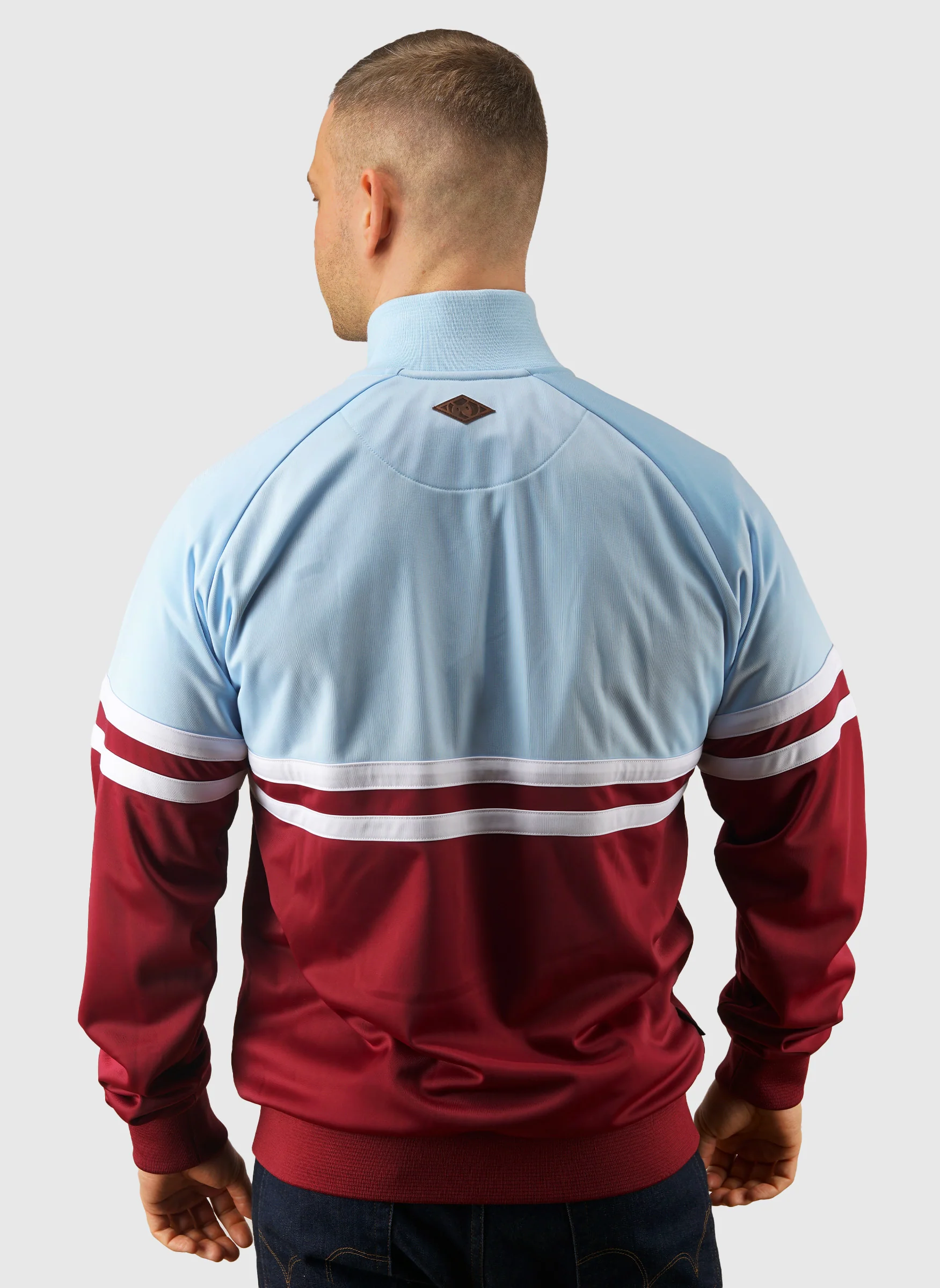 DMWU Tracktop - Burgundy/Skyblue - Image 4