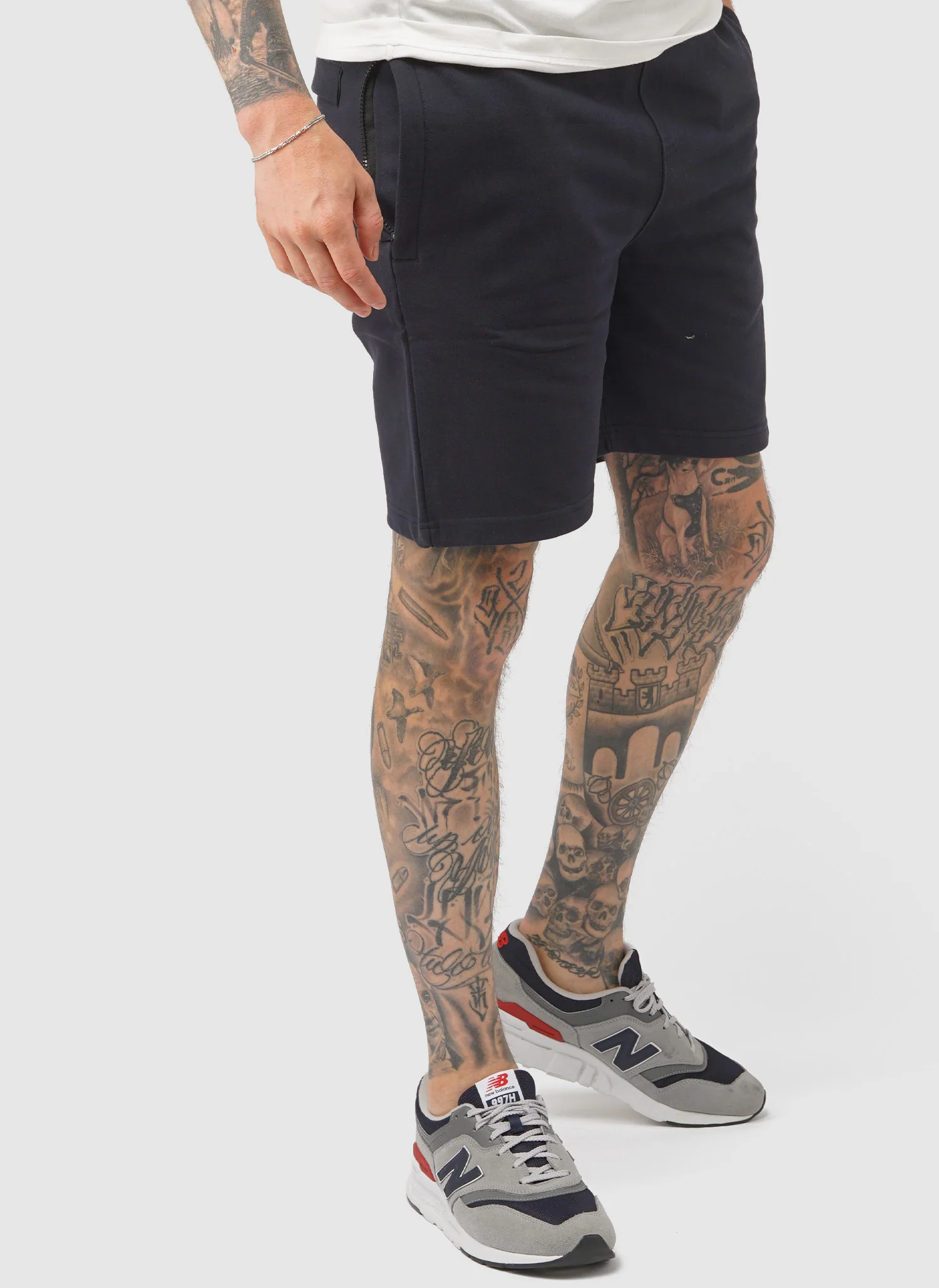 Duke Sweat Shorts - Navy - Image 3