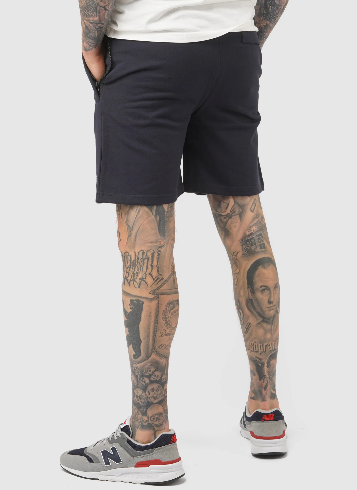 Duke Sweat Shorts - Navy - Image 4