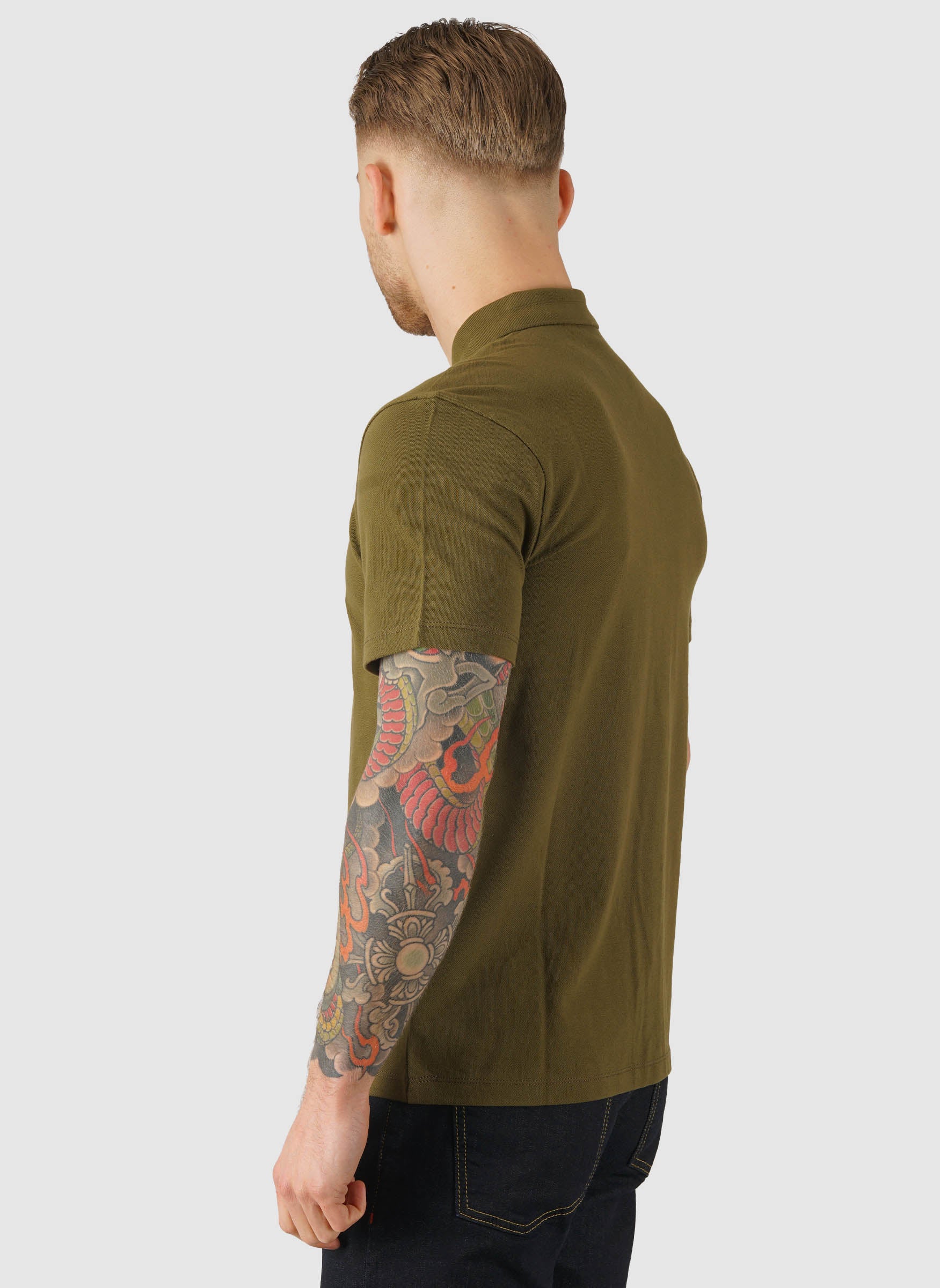 Ealis Polo Shirt - Dark Olive - Image 3