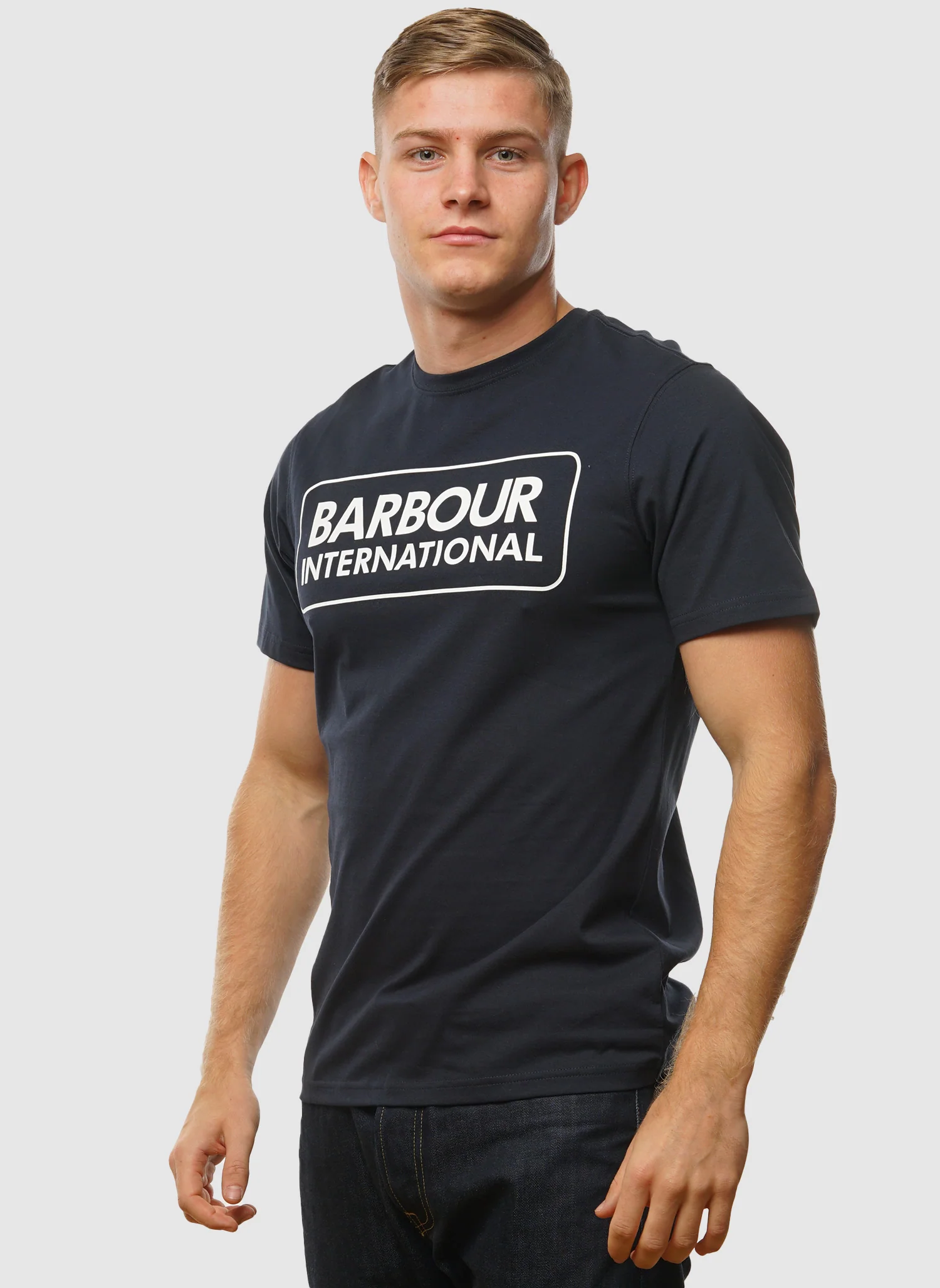 Essential Large Logo T-Shirt - Navy - Image 3