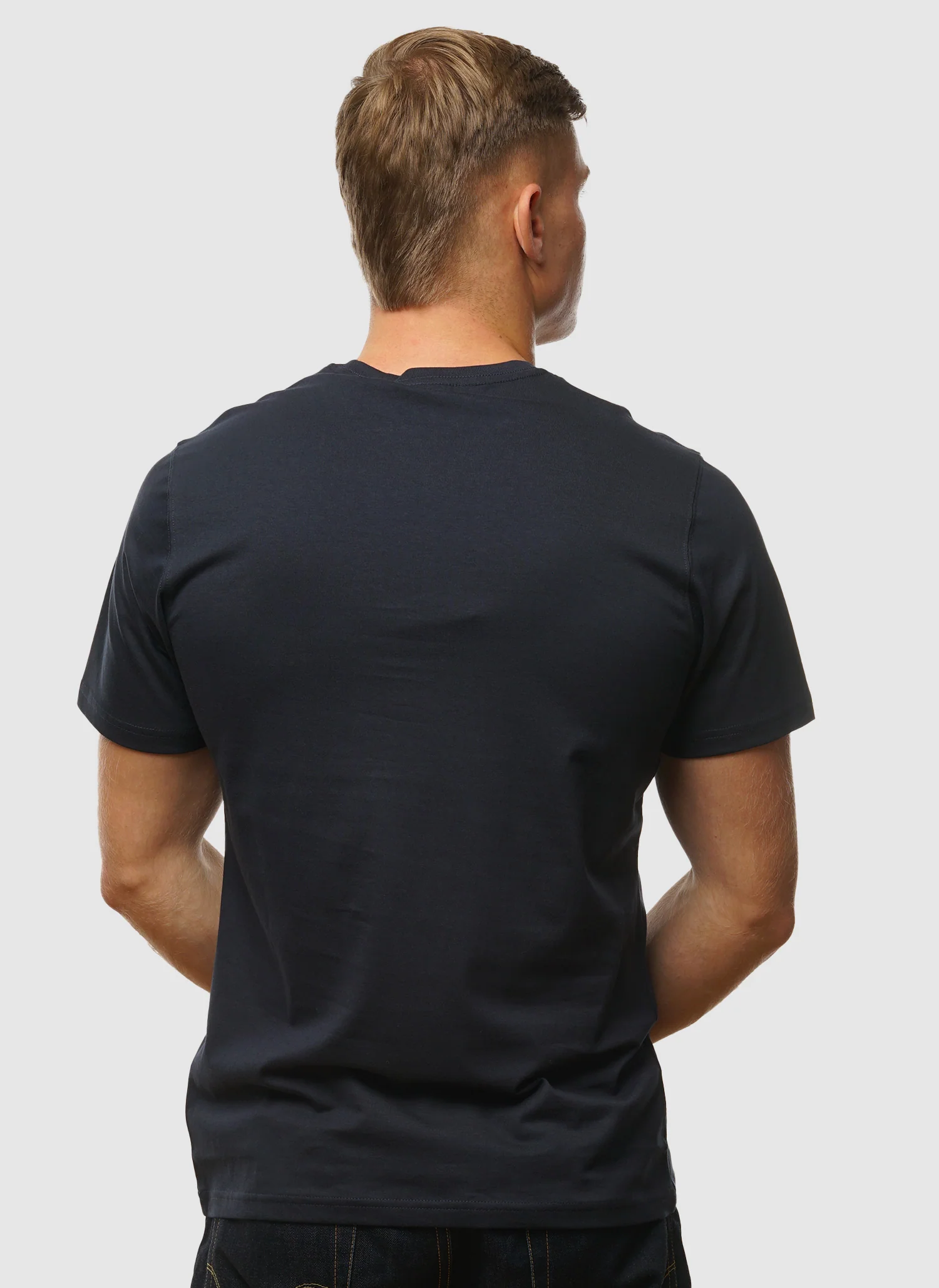 Essential Large Logo T-Shirt - Navy - Image 4