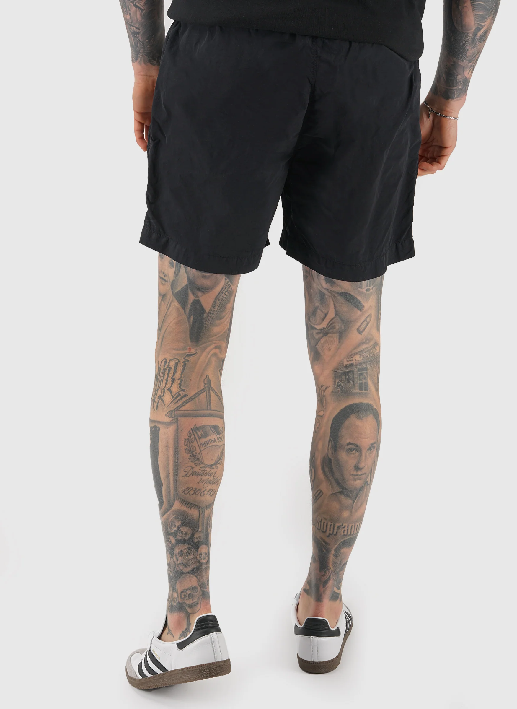 Flat Nylon Swim Short - Black - Image 3