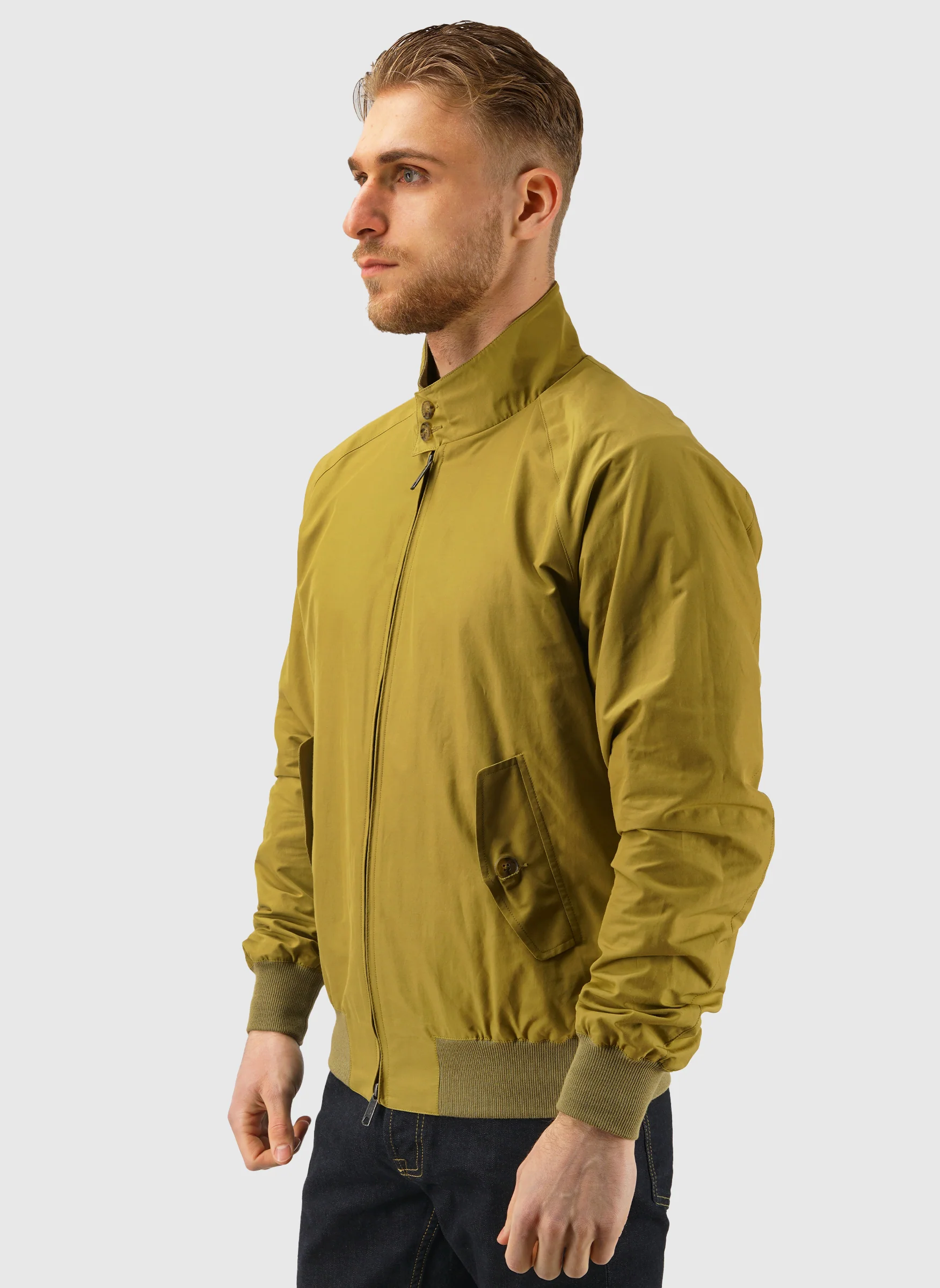 G9 Classic Harrington Jacket - Moss - Image 3