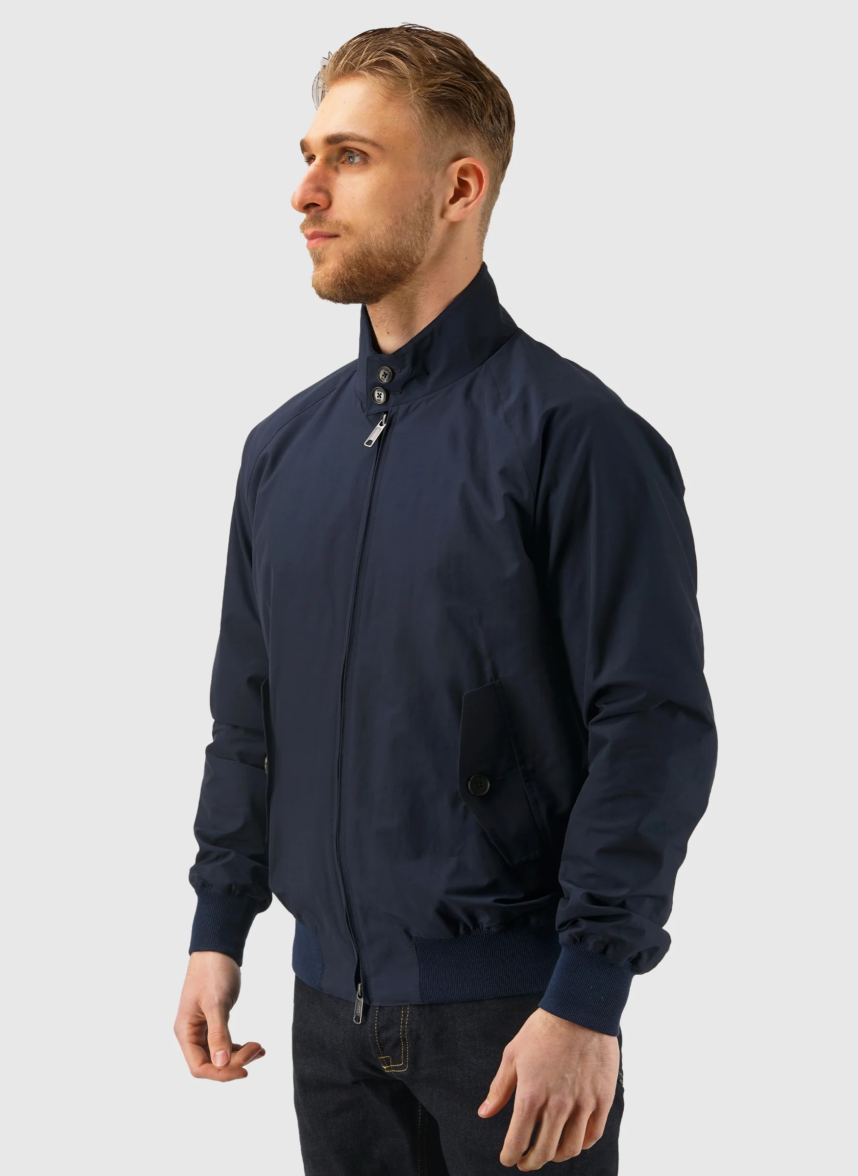 G9 Classic Harrington Jacket - Navy - Image 3