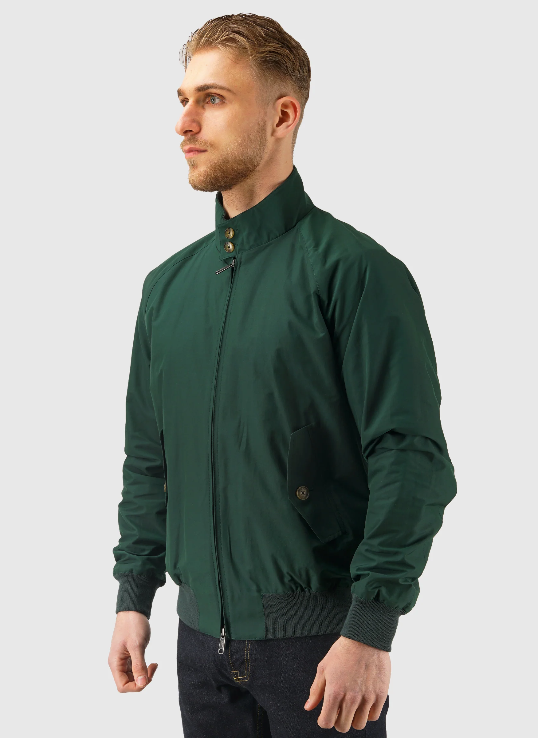 G9 Classic Harrington Jacket - Racing Green - Image 3