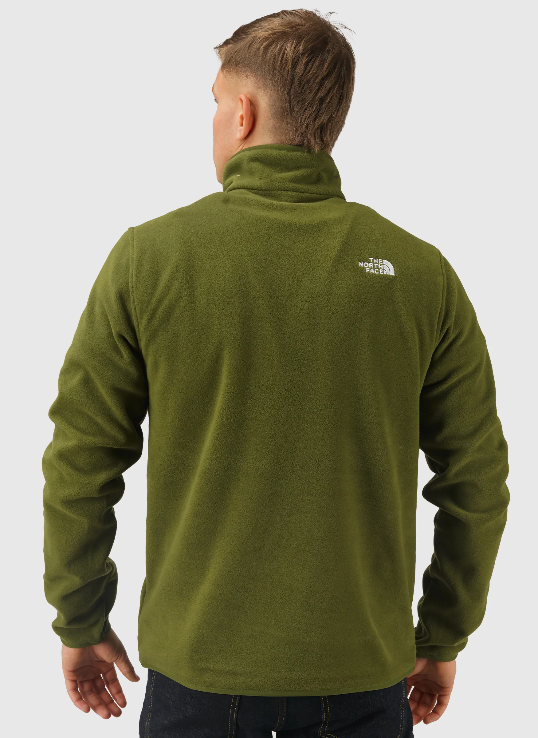 Glacier Fleece 1/4 Zip Jacket - Woodland Green - Image 3
