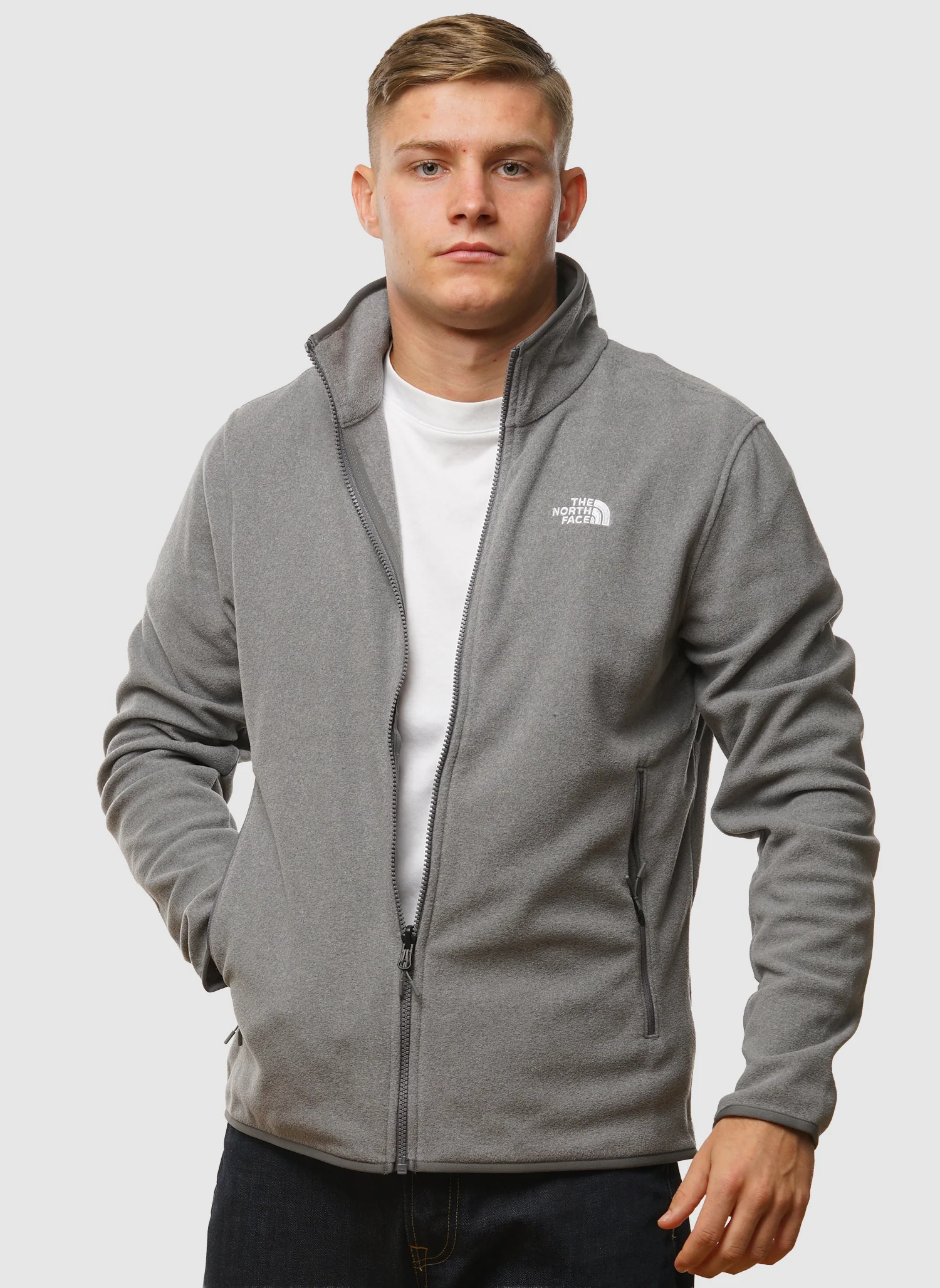 Glacier Fleece Jacket - Mid Grey Heather - Image 4